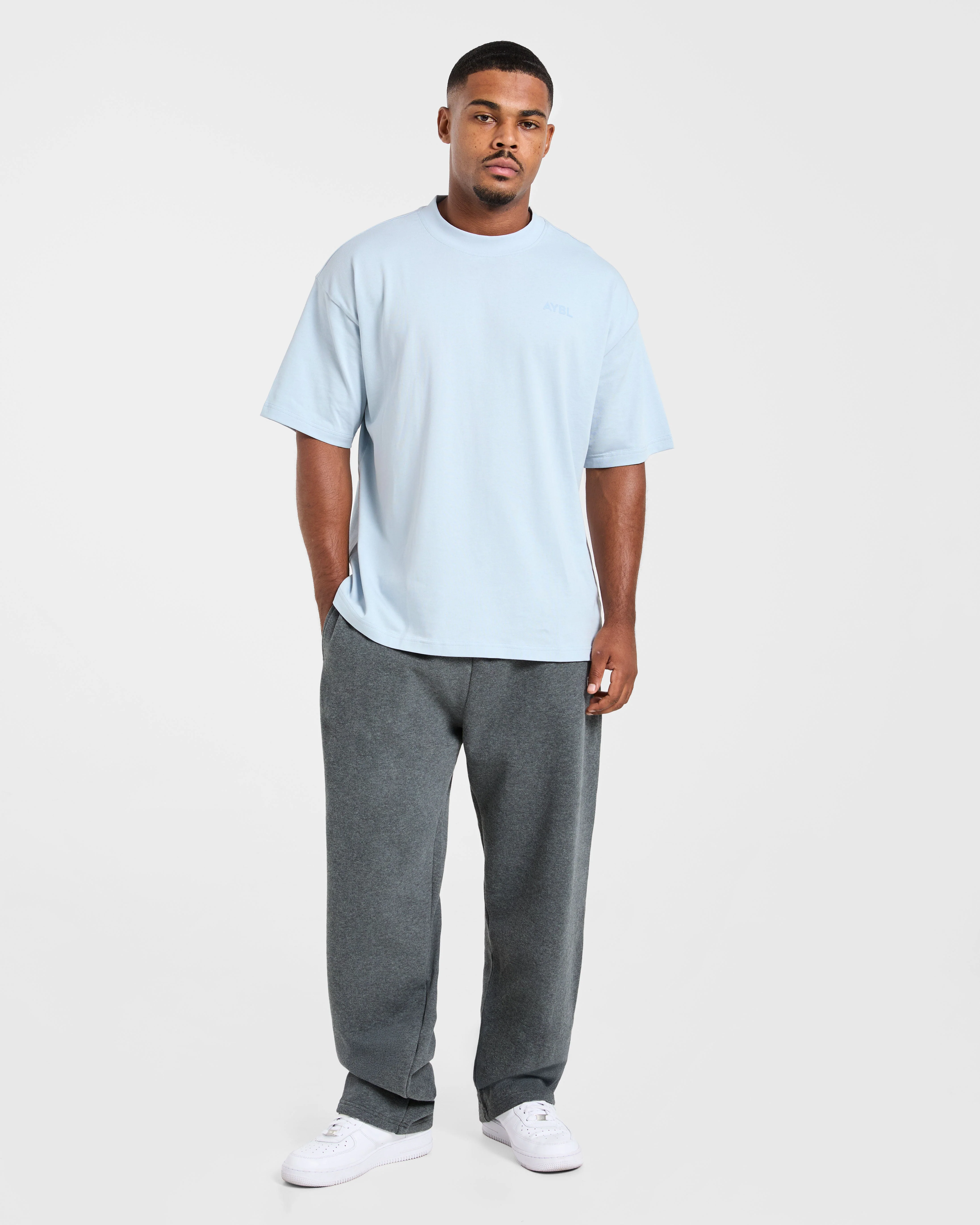 Essential Oversized T Shirt - Light Blue - Image 4