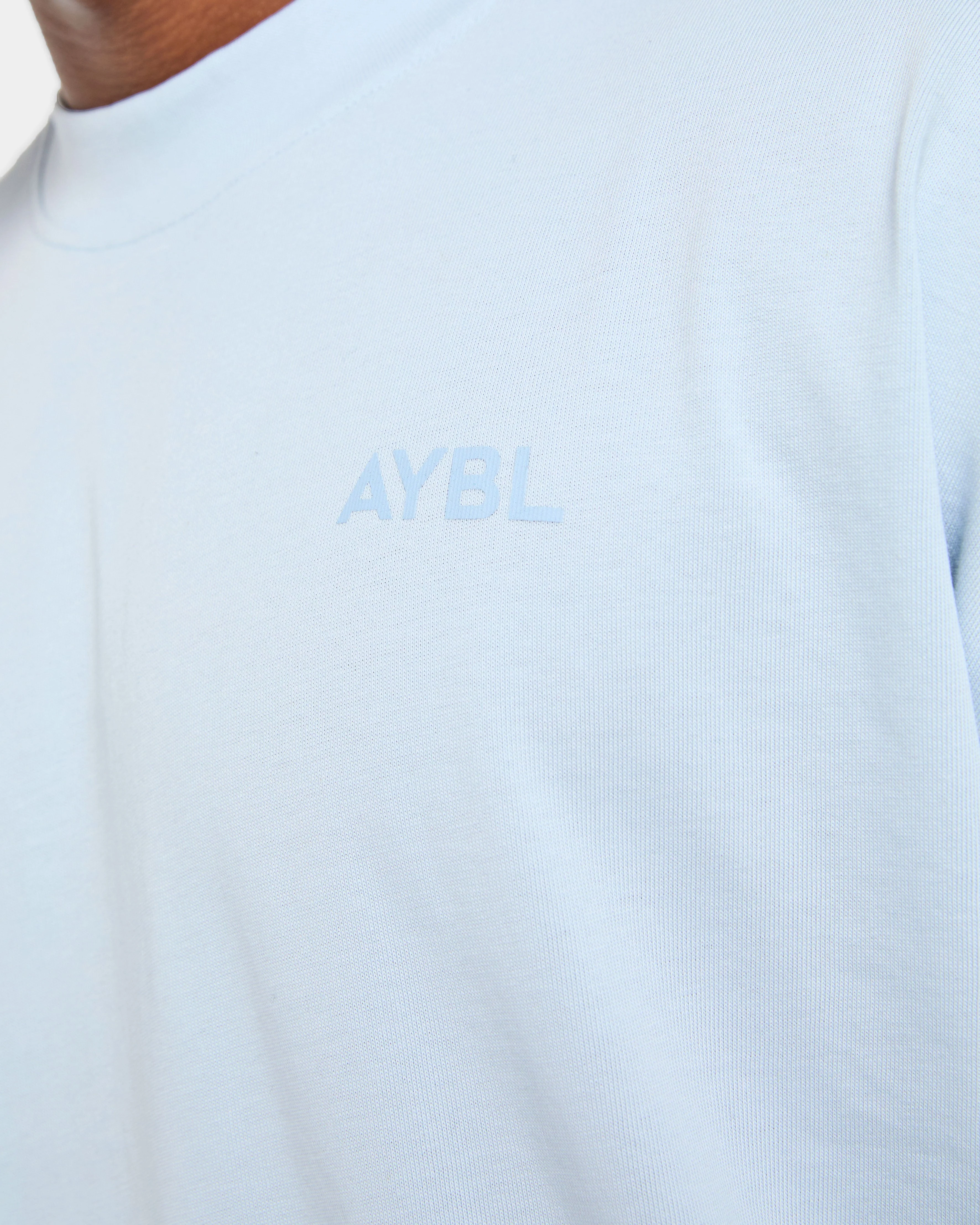 Essential Oversized T Shirt - Light Blue - Image 5