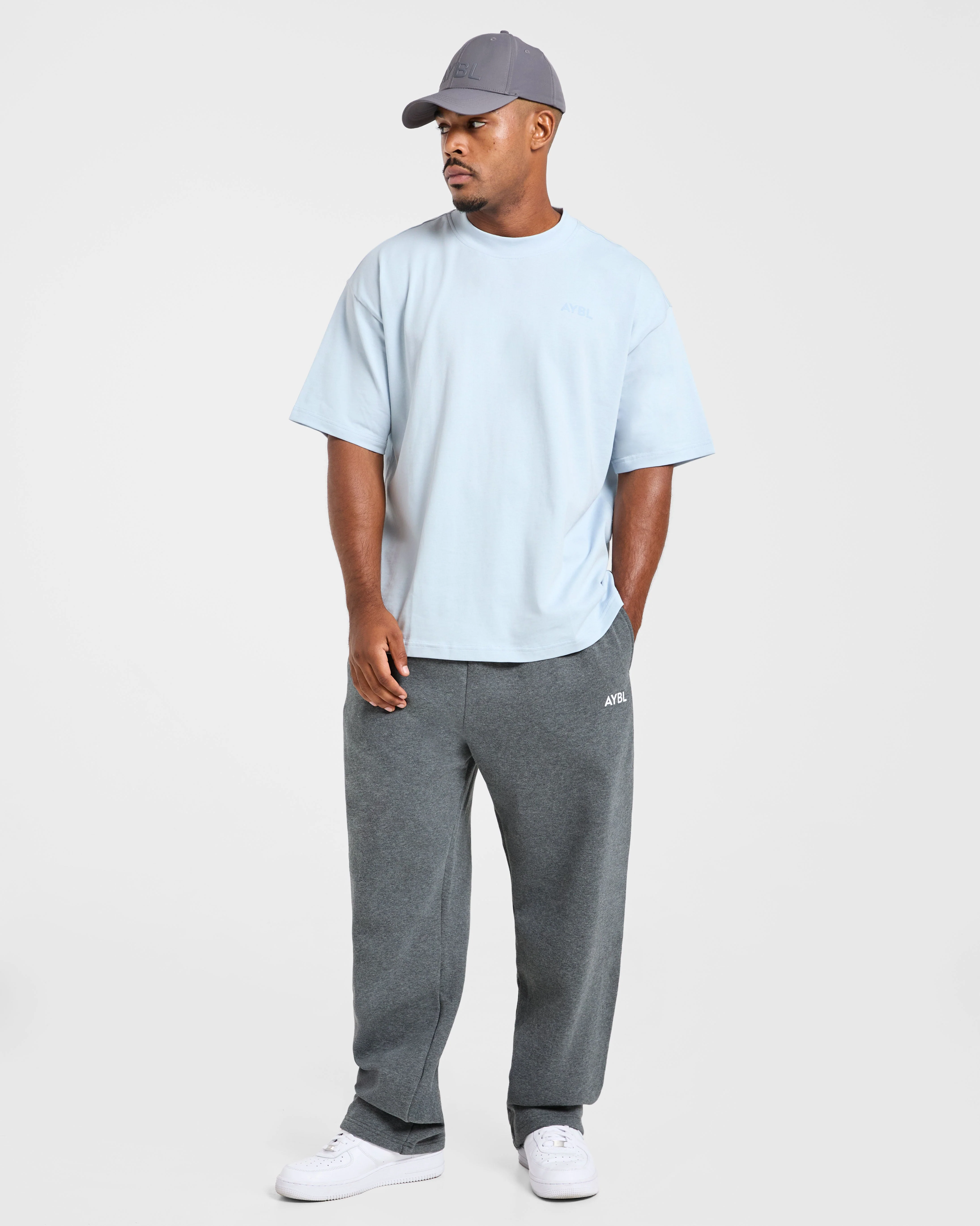 Essential Oversized T Shirt - Light Blue - Image 8