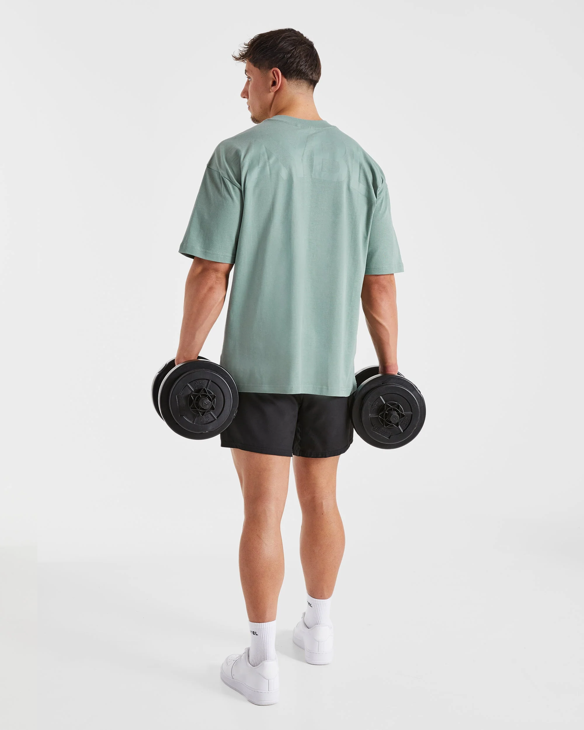 Essential Oversized T Shirt - Slate Green - Image 8