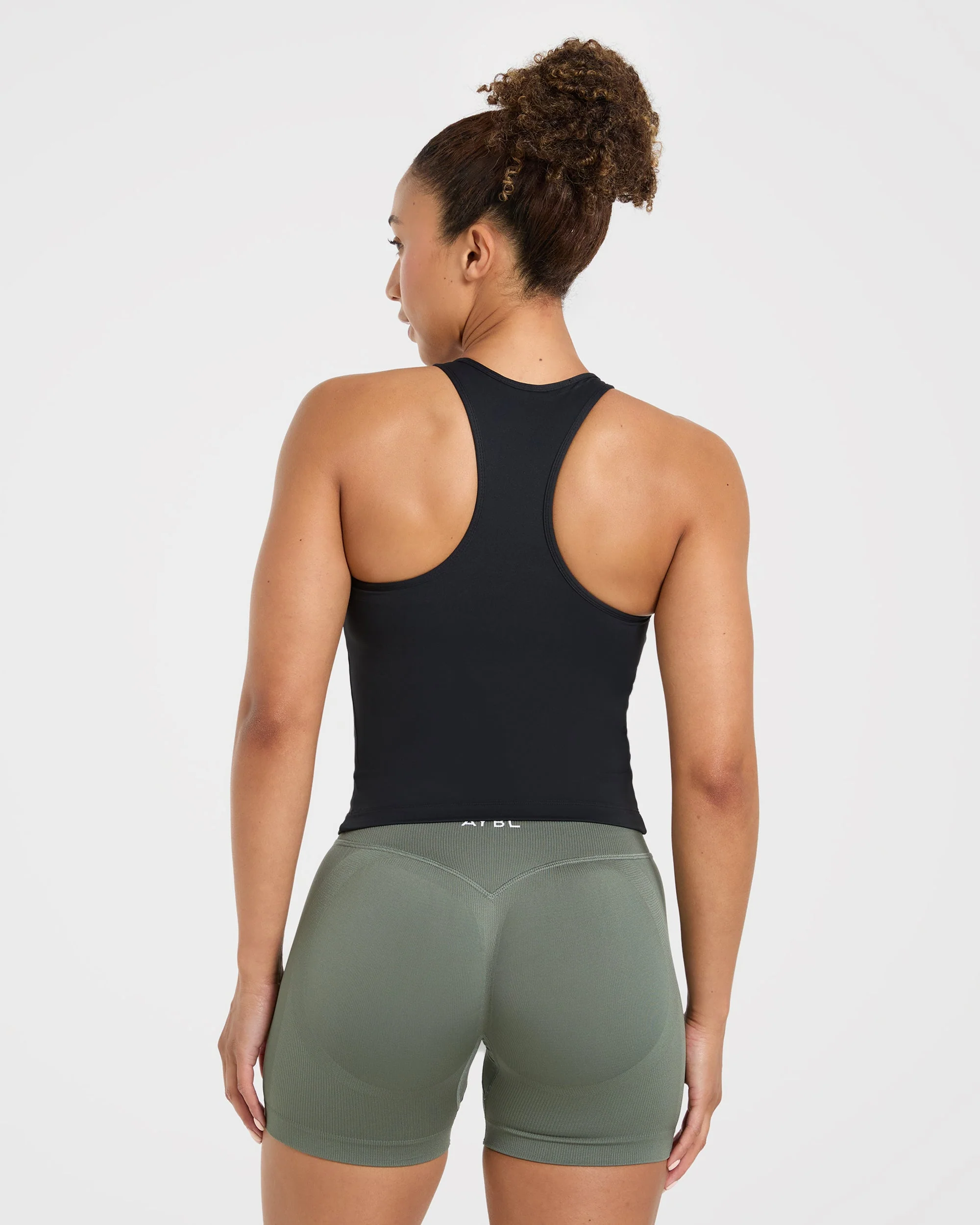 Essential Racerback Tank Top - Black - Image 2