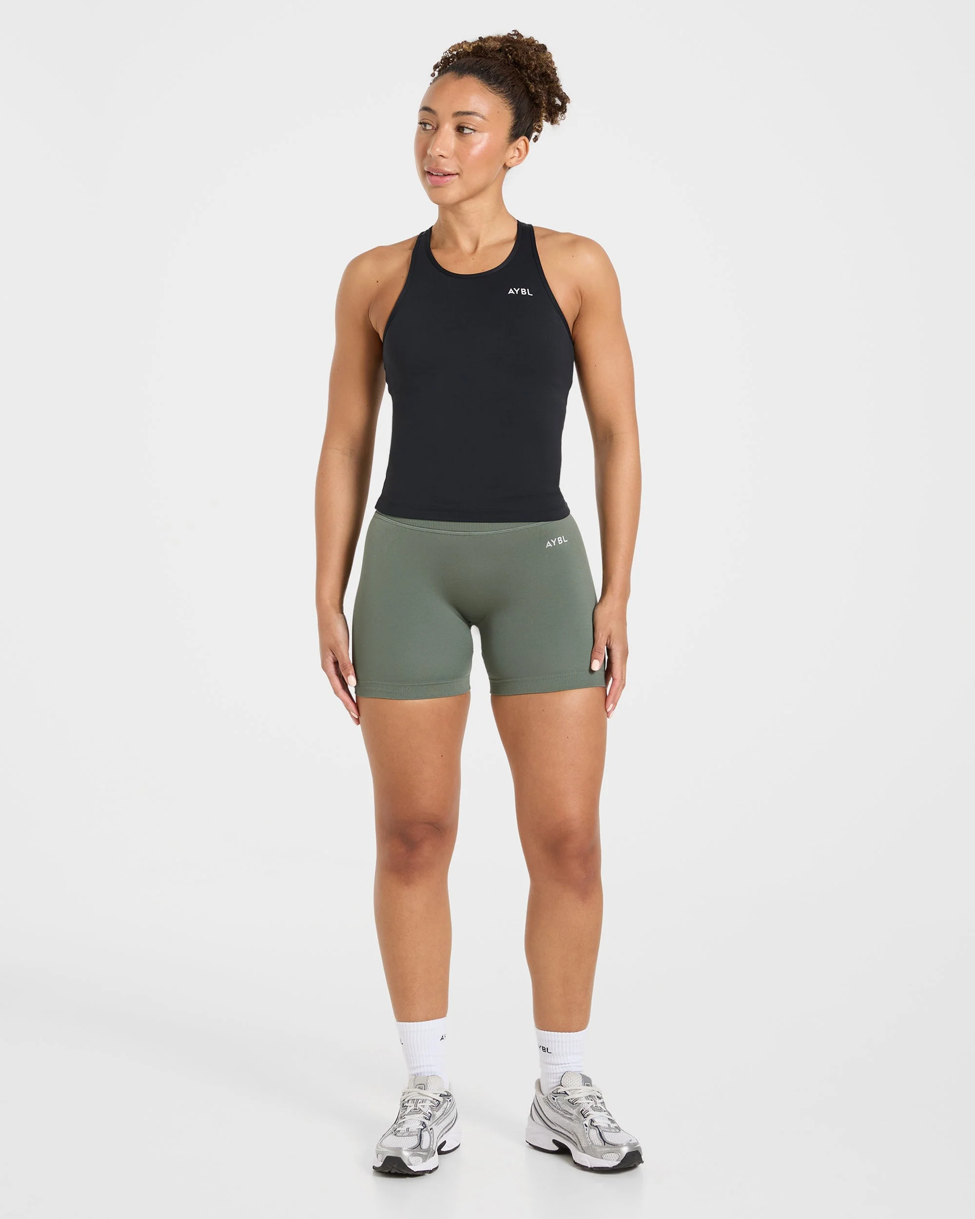 Essential Racerback Tank Top - Black - Image 3