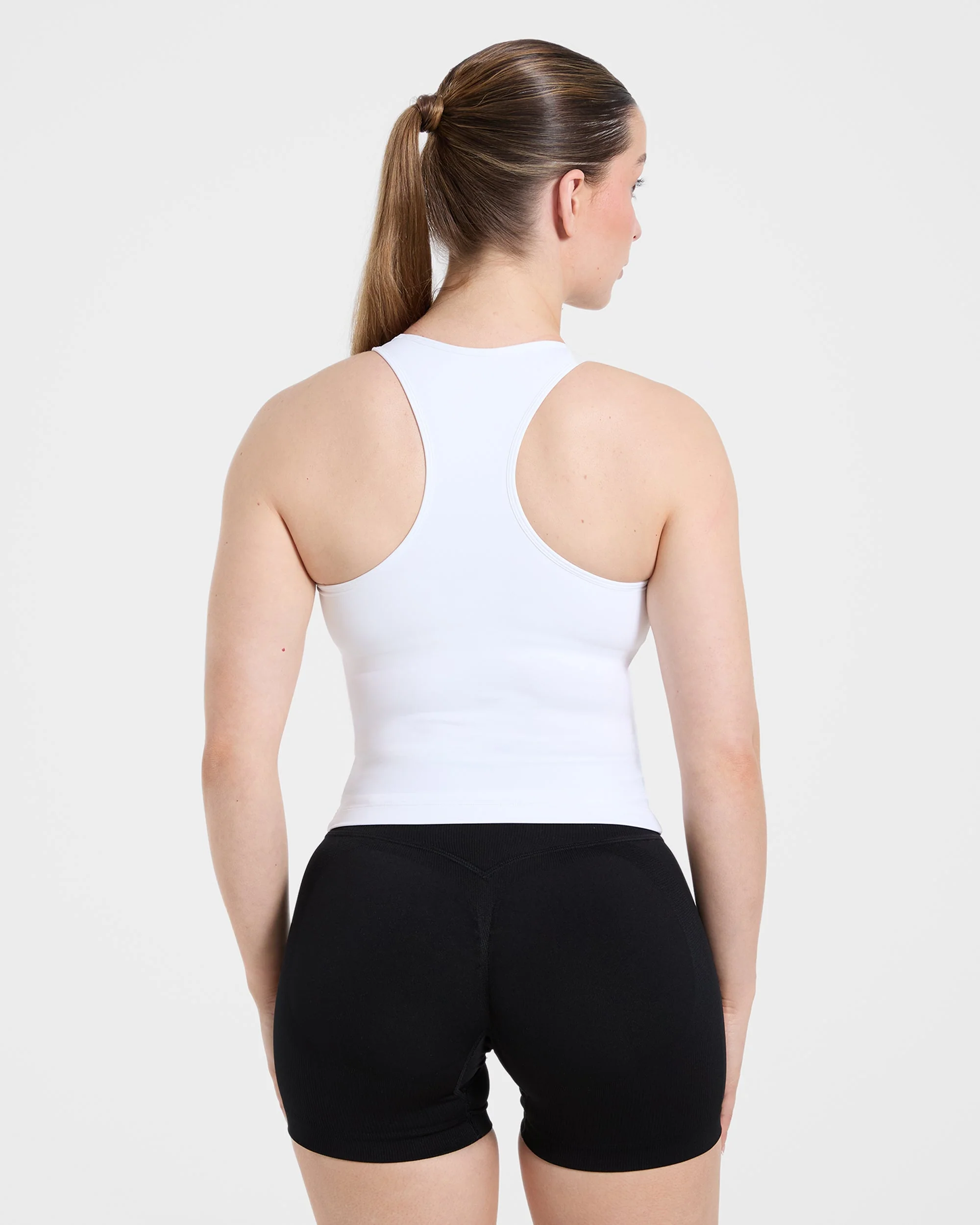 Essential Racerback Tank Top - White - Image 2