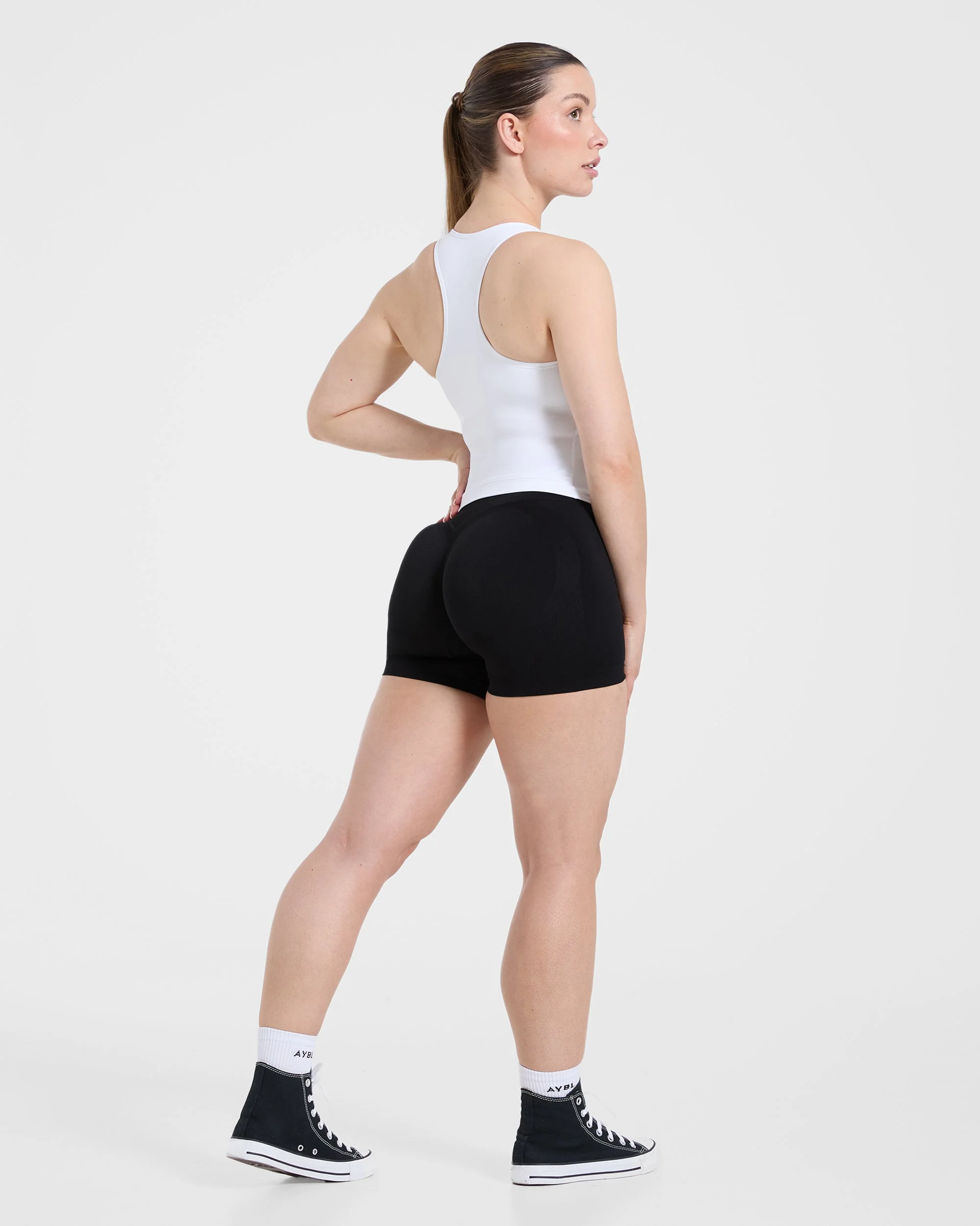 Essential Racerback Tank Top - White - Image 4