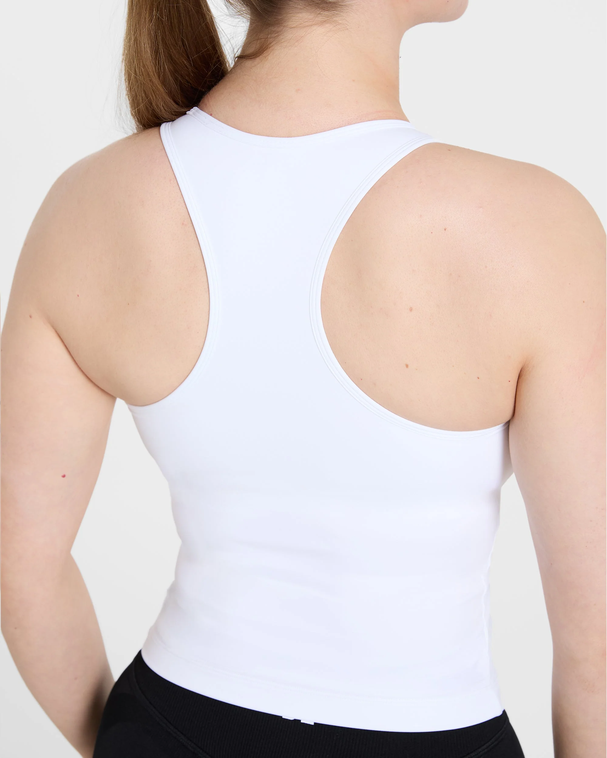 Essential Racerback Tank Top - White - Image 6