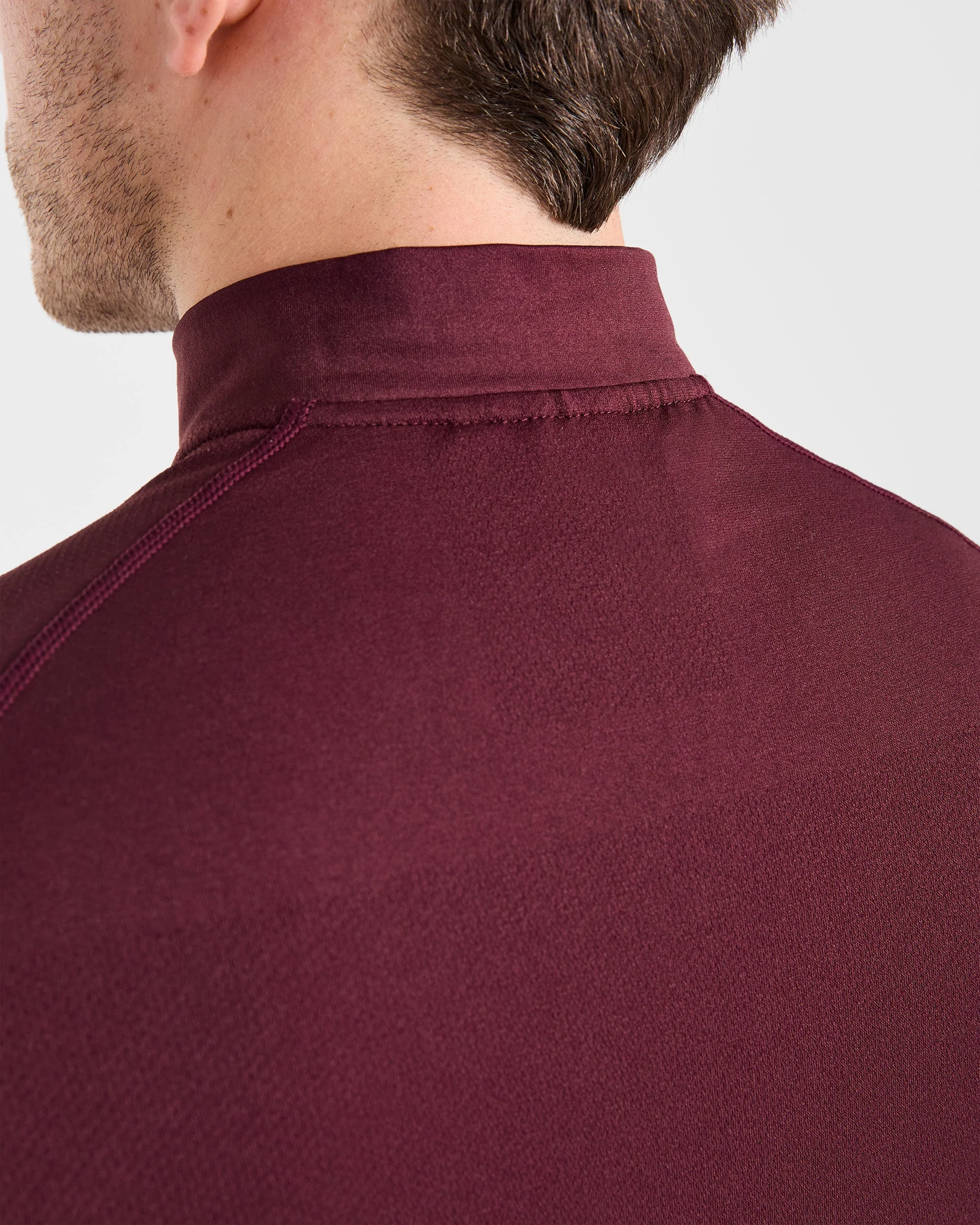 Essential Seamless 1/4 Zip Pullover  - Dusty Plum - Image 5