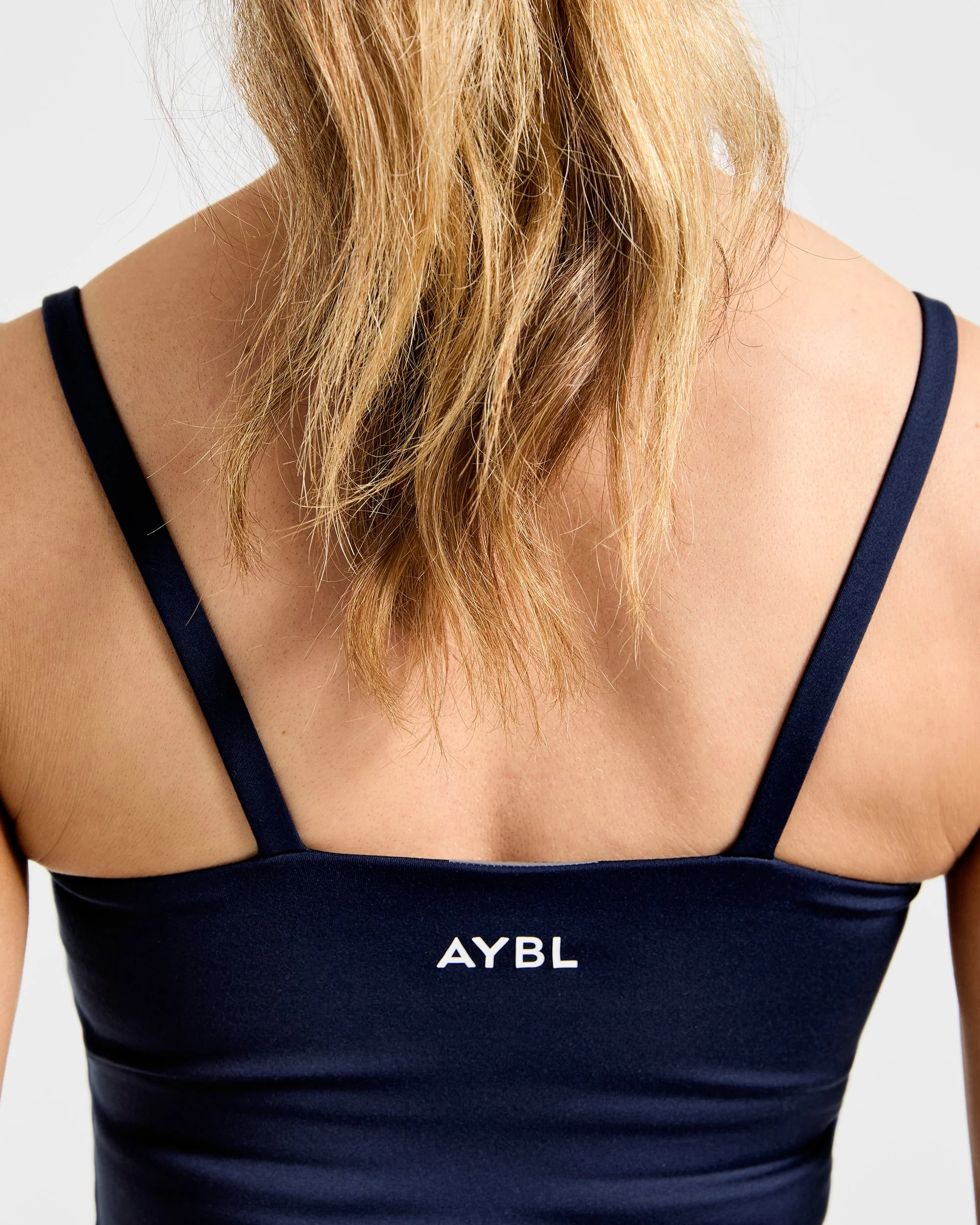 Essential Strappy Tank Top - Navy - Image 6