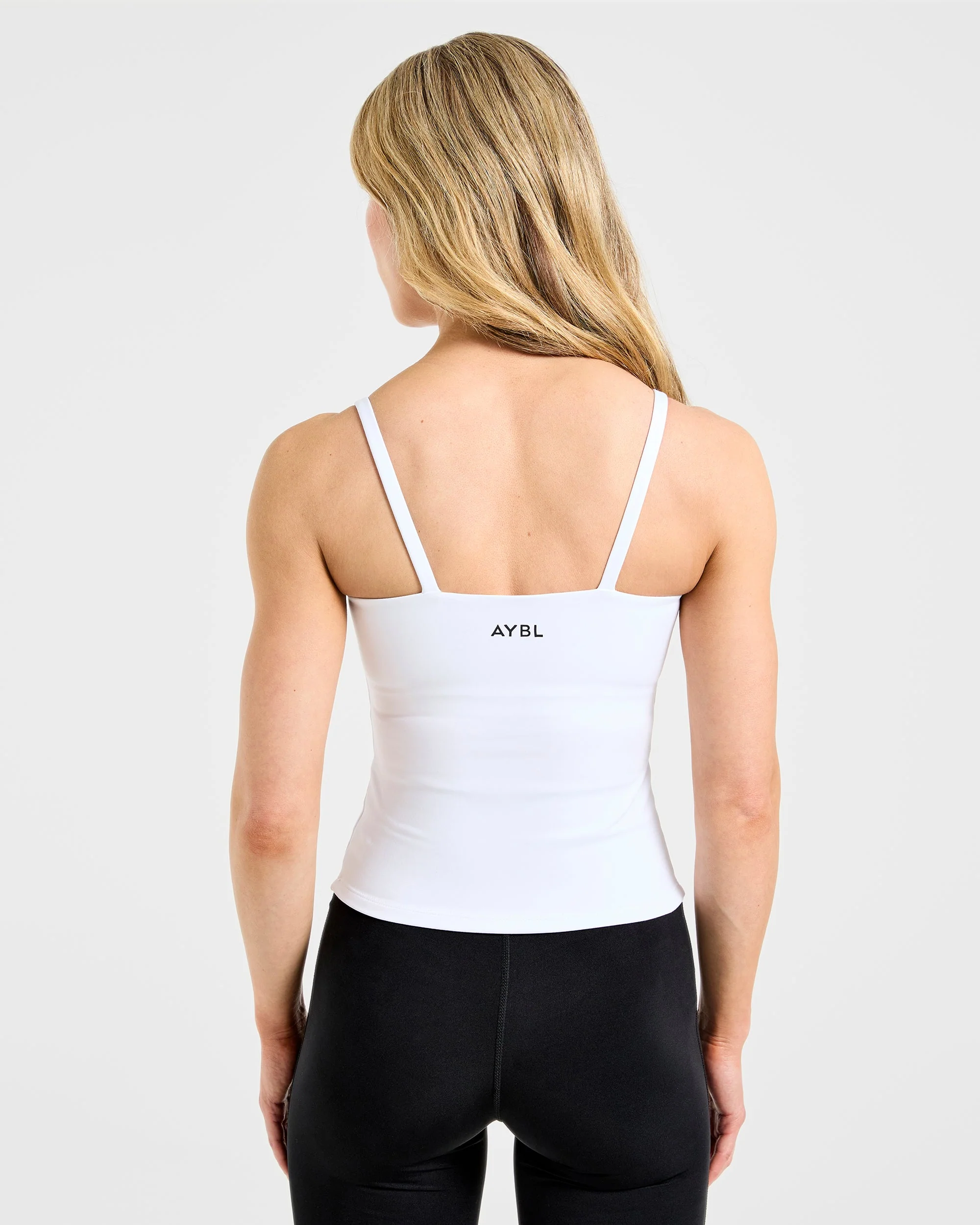 Essential Strappy Tank Top - White - Image 2
