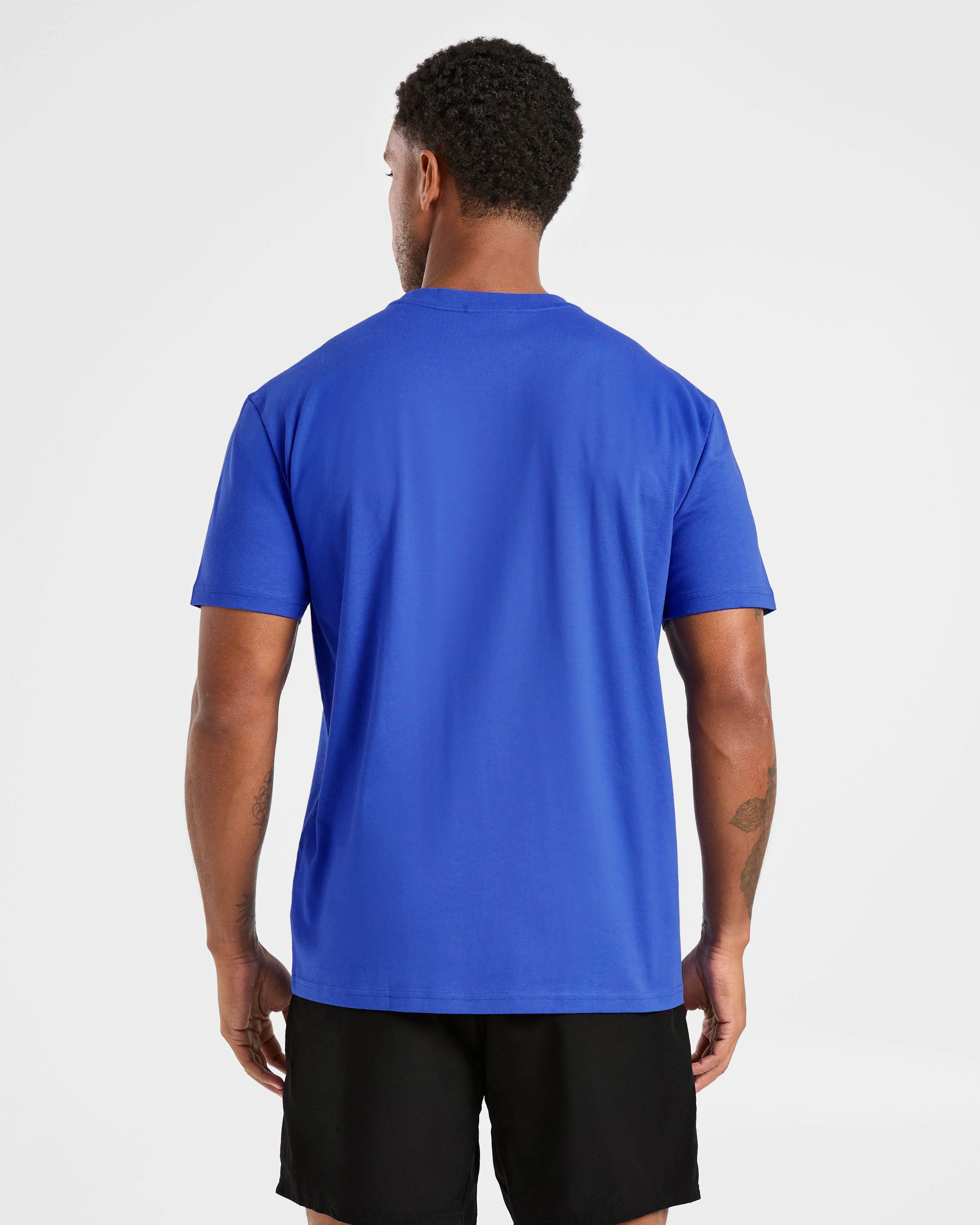 Essential T Shirt - Cobalt Blue - Image 2