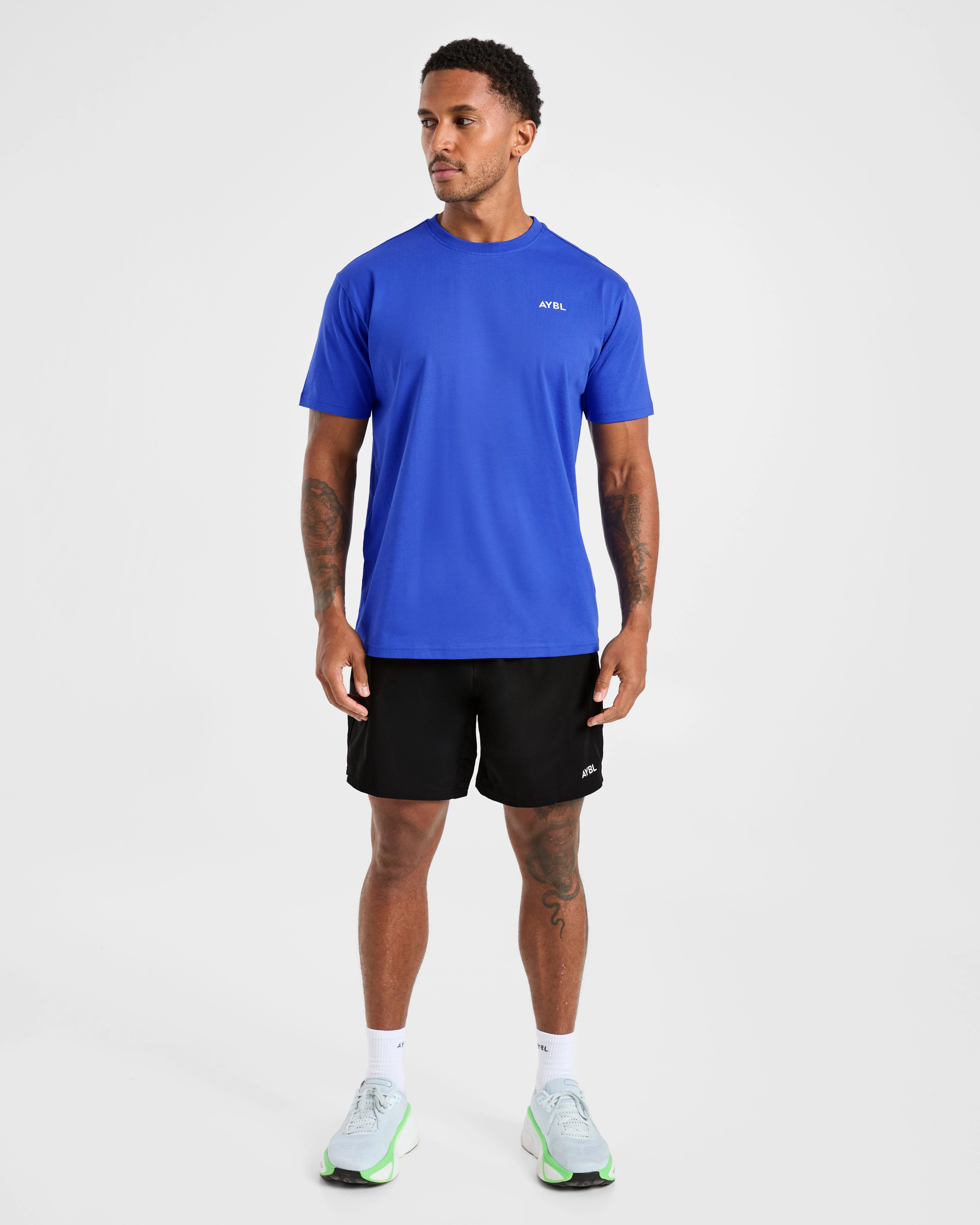 Essential T Shirt - Cobalt Blue - Image 3