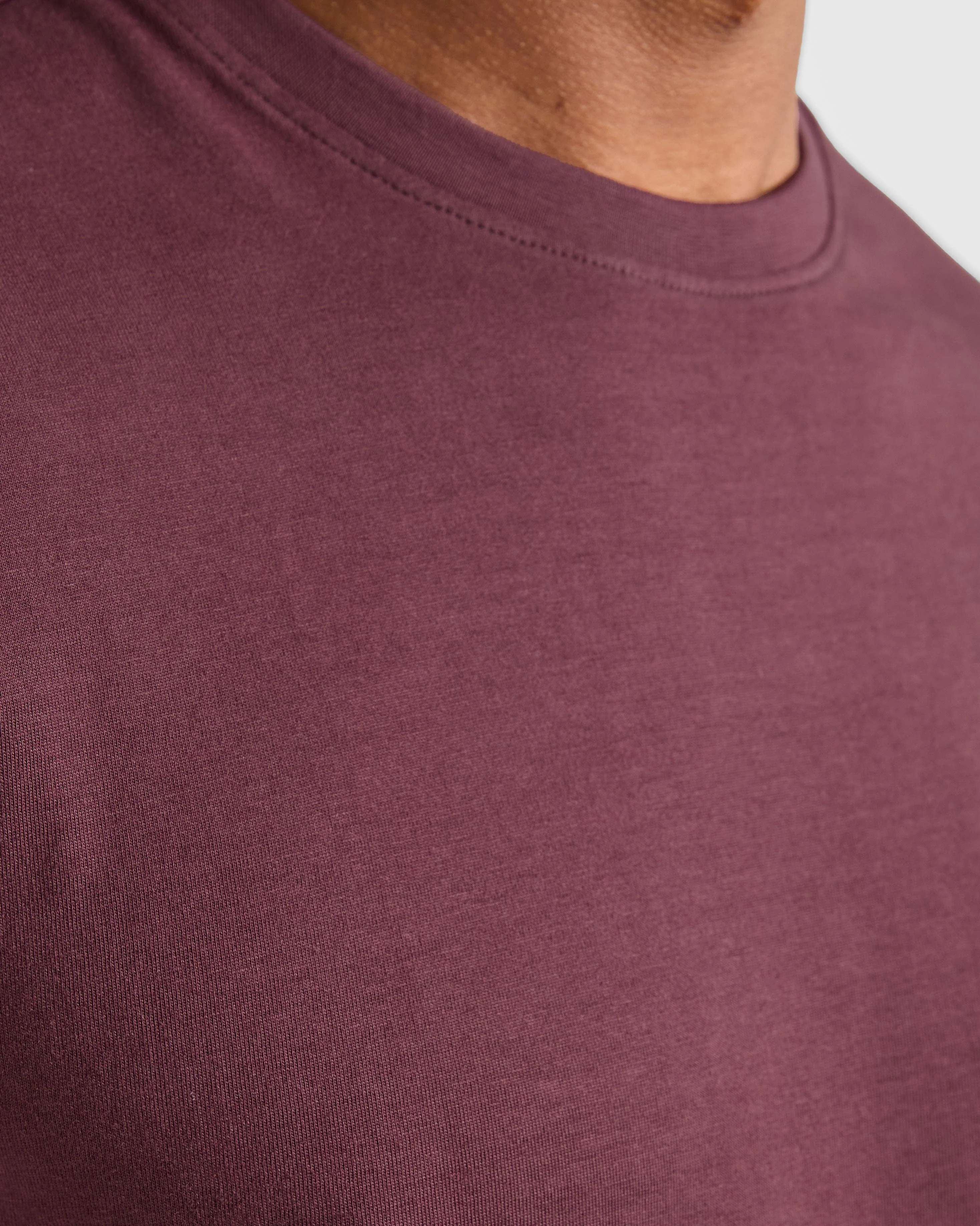 Essential T Shirt - Dark Plum - Image 6