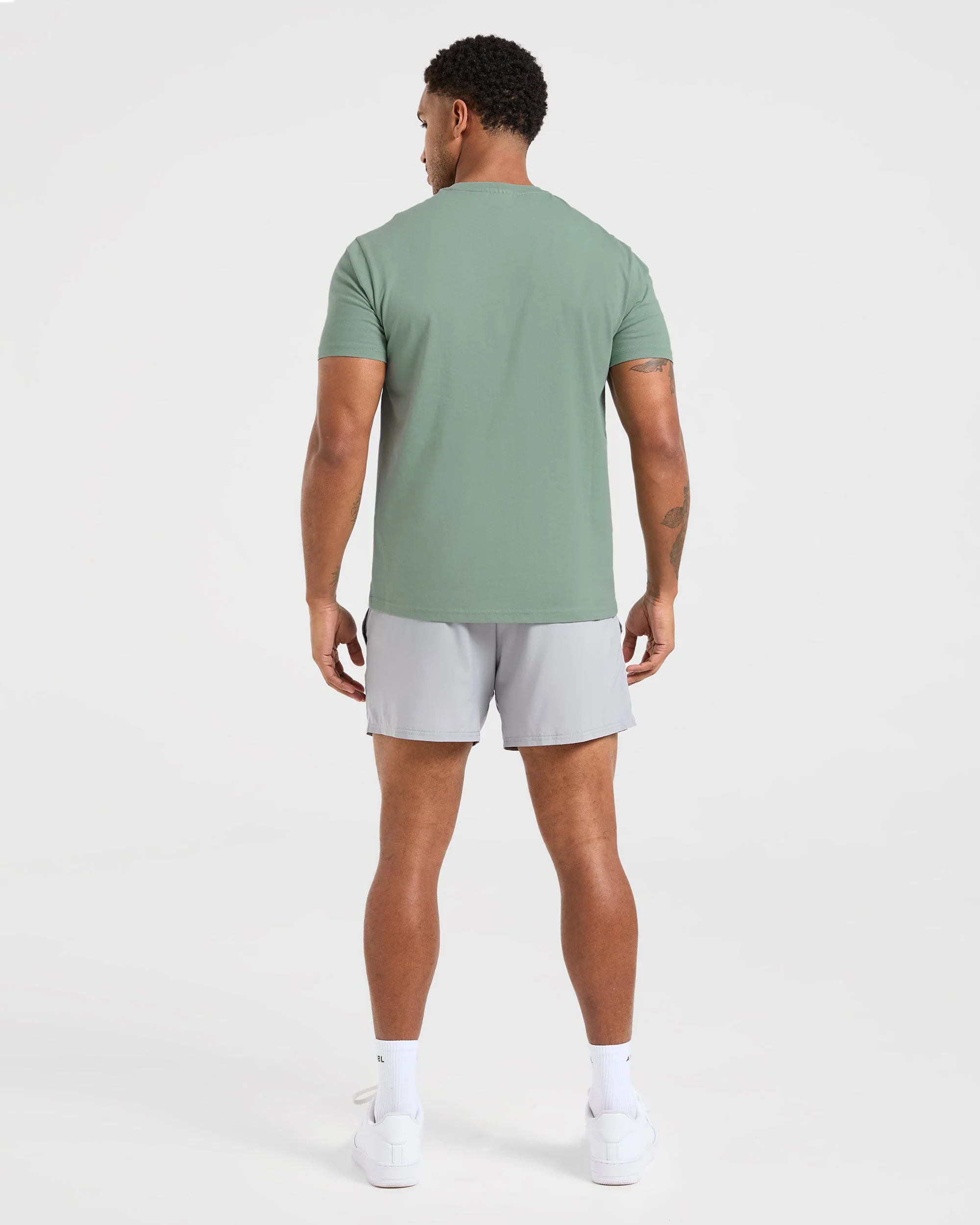 Essential T Shirt - Slate Green - Image 4