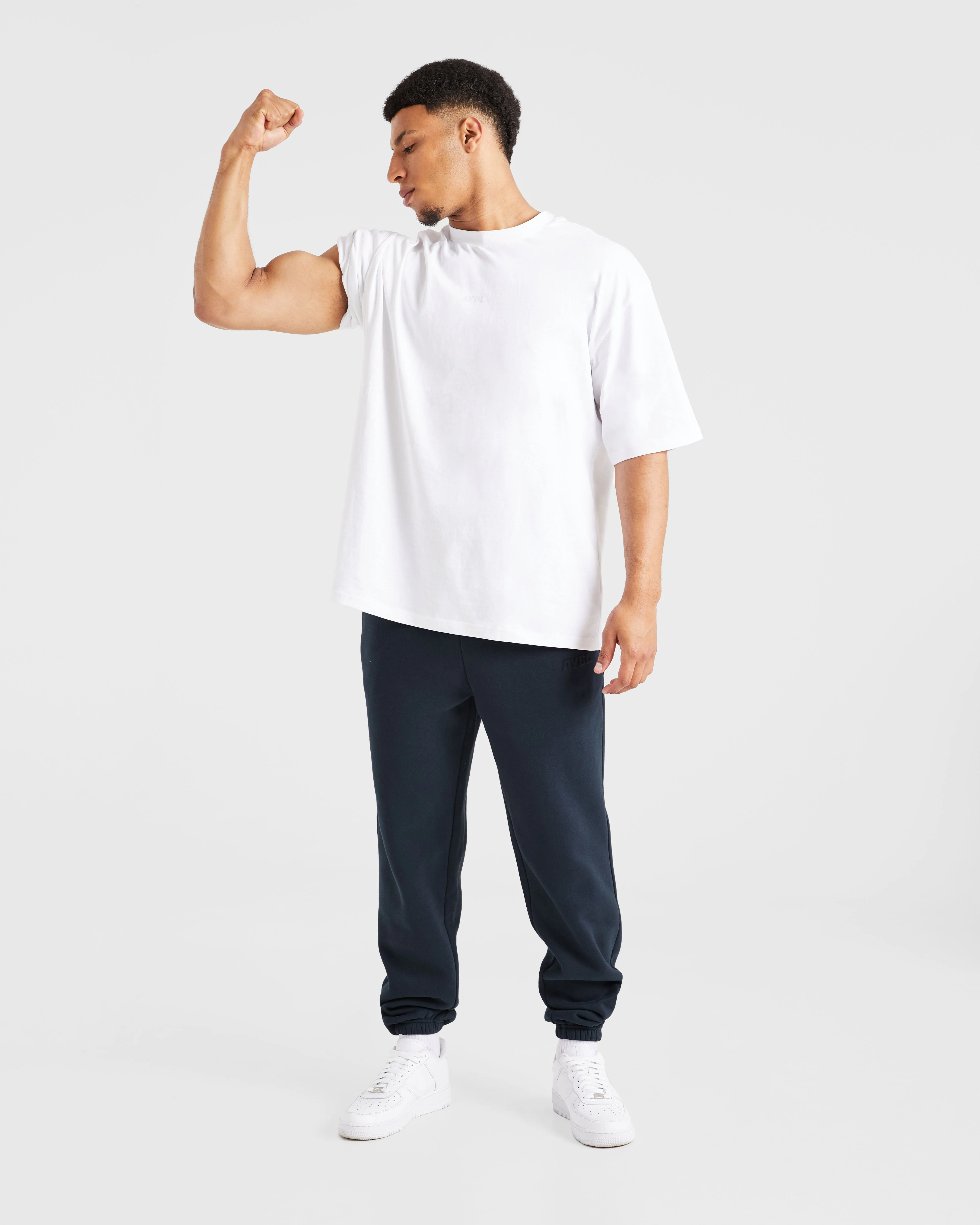 Etched Joggers - Navy - Image 7