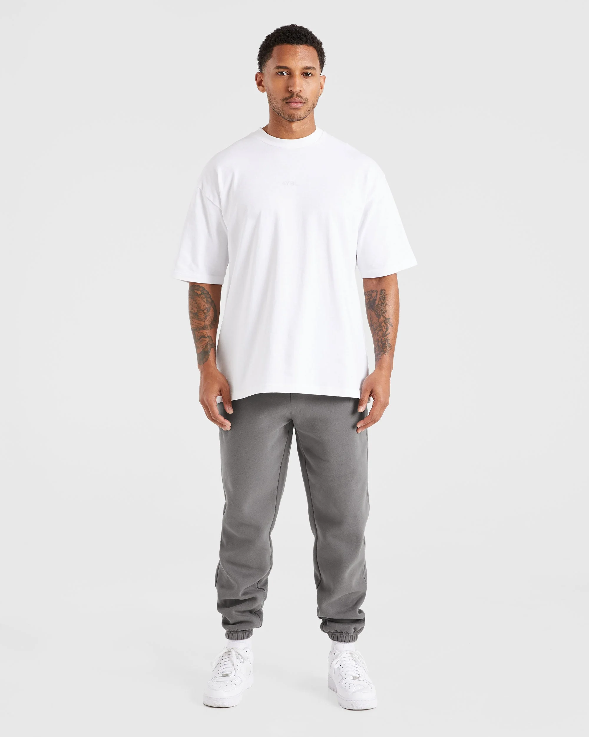 Etched Joggers - Steel Grey - Image 3