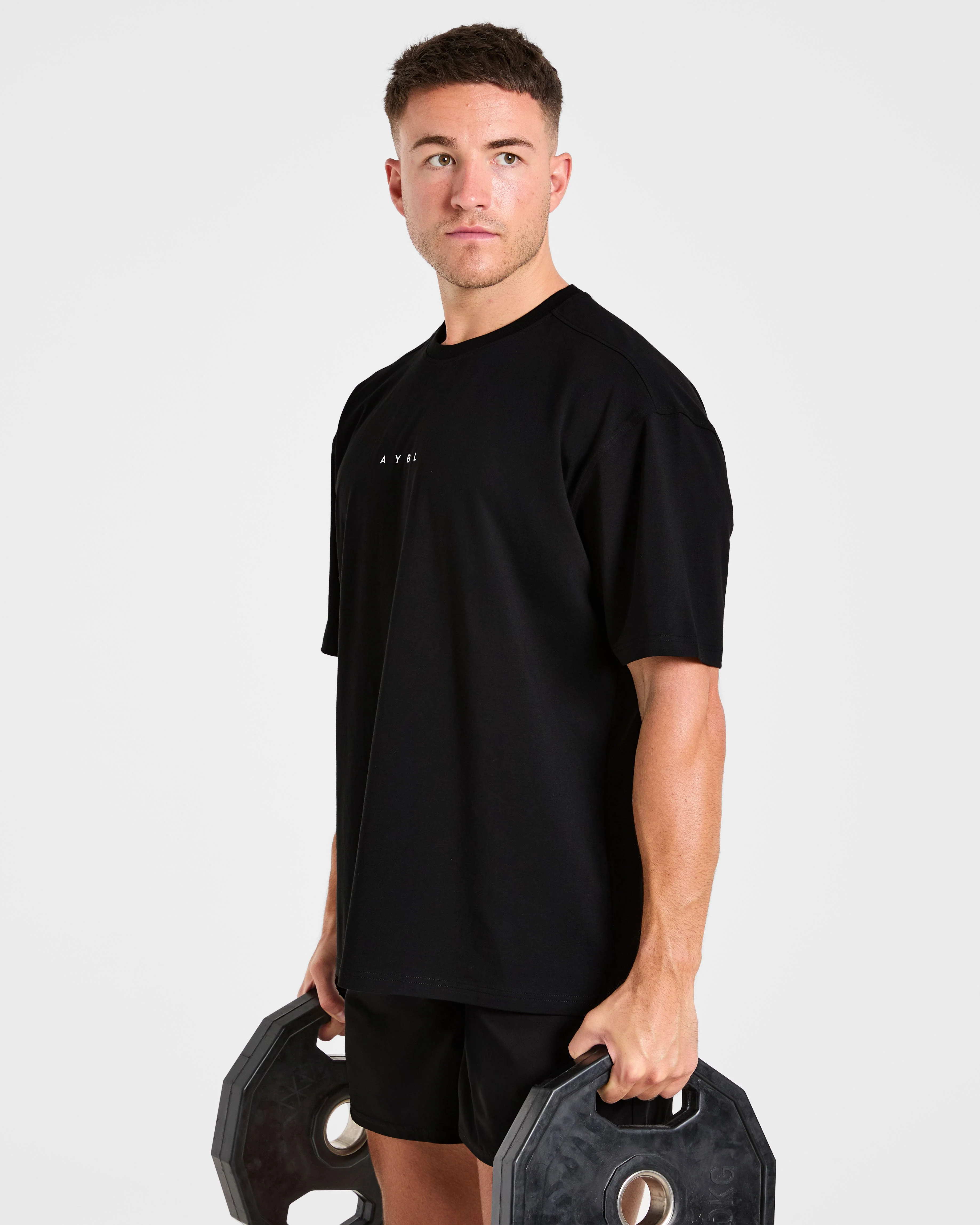 Force Oversized T Shirt - Black - Image 8