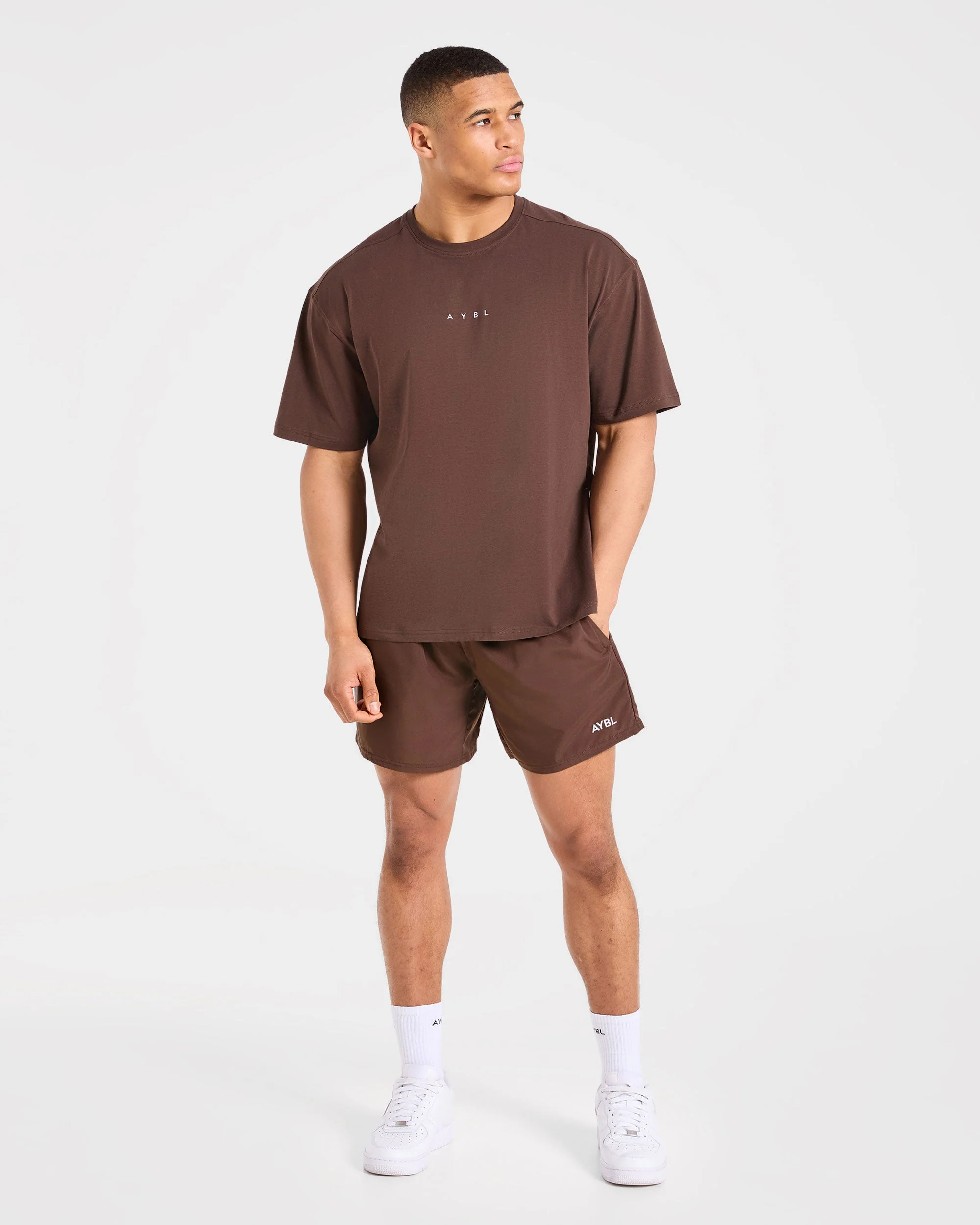 Force Oversized T Shirt - Brown - Image 3