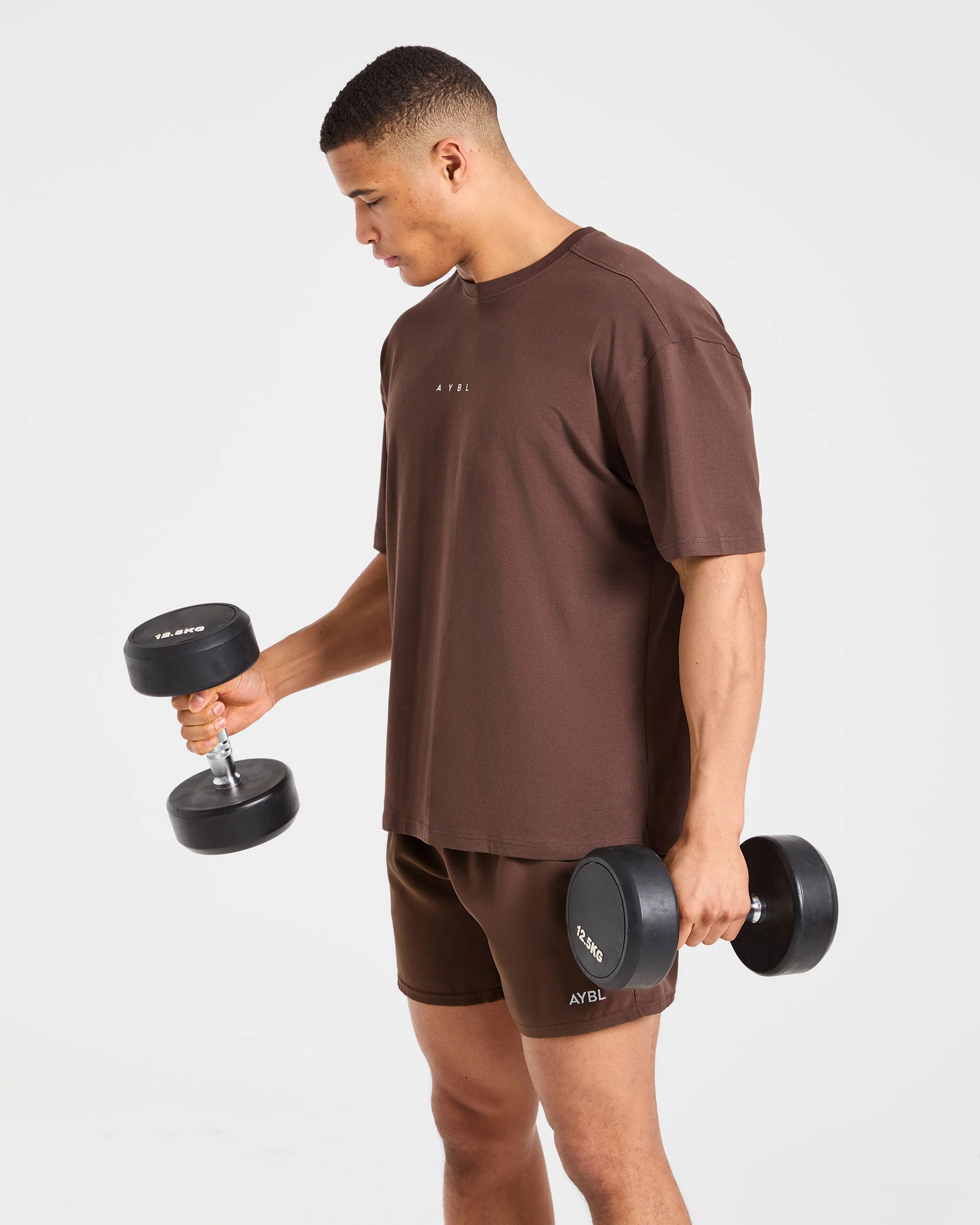 Force Oversized T Shirt - Brown - Image 8