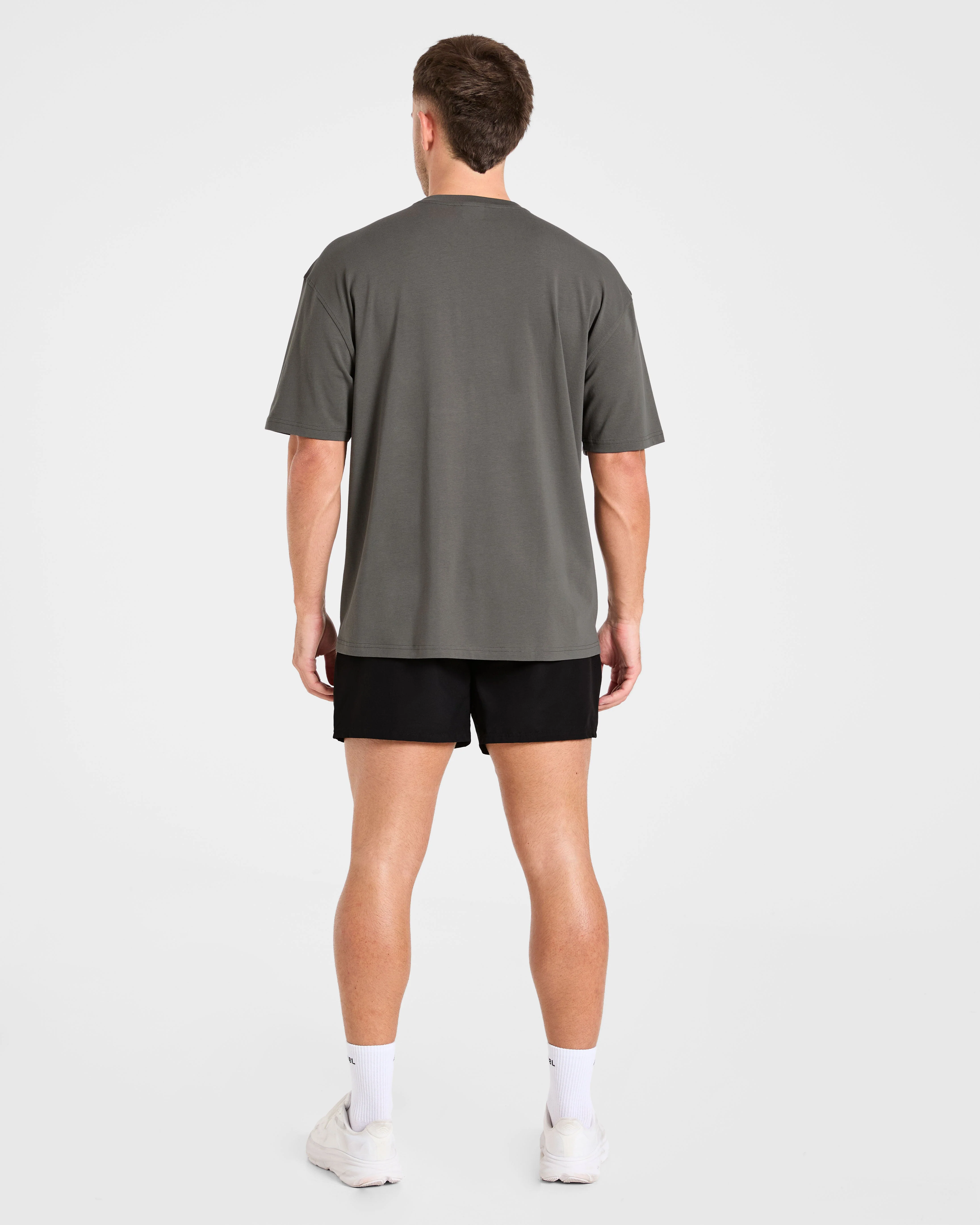 Force Oversized T Shirt - Charcoal - Image 4