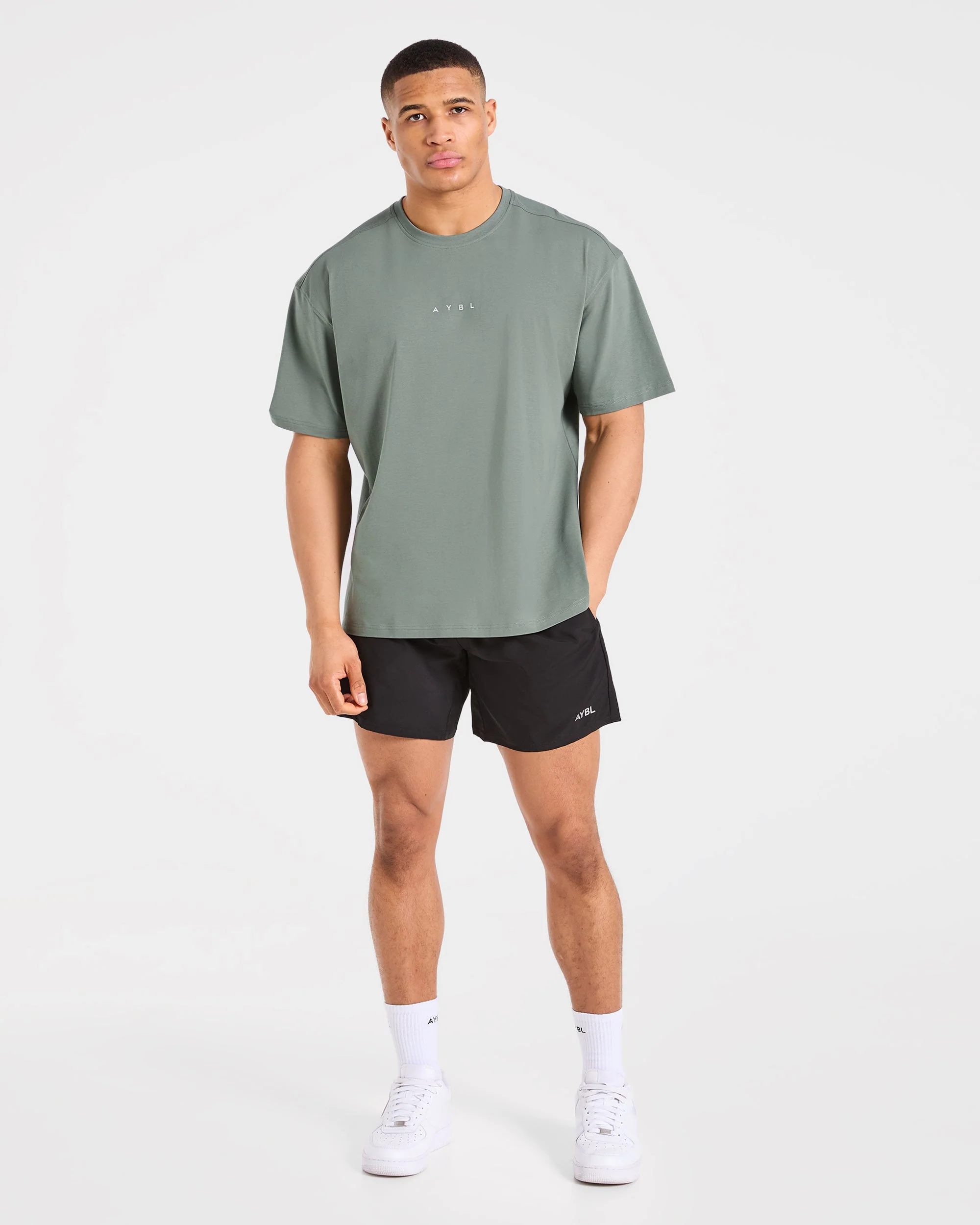 Force Oversized T Shirt - Deep Sage - Image 3