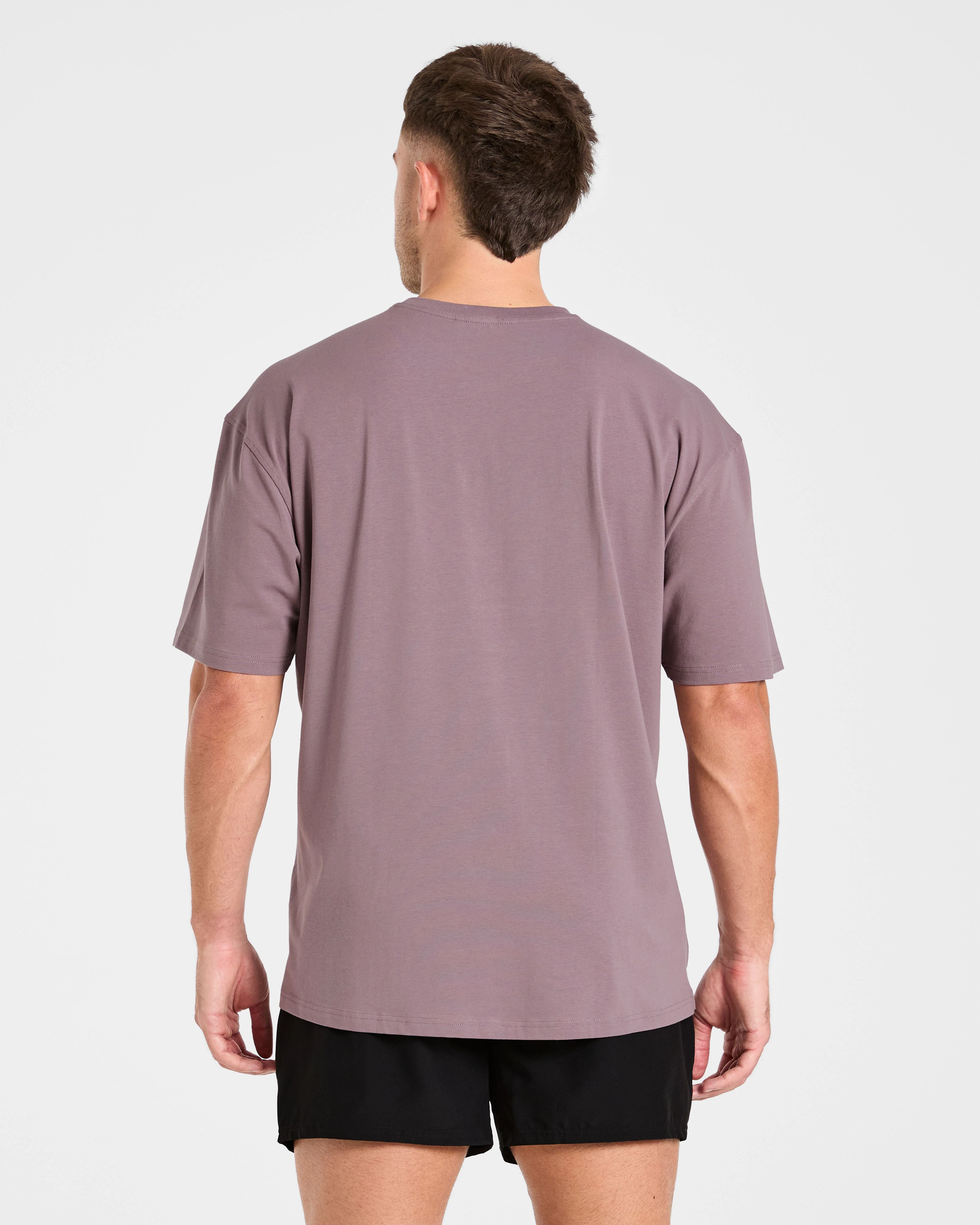 Force Oversized T Shirt - Heavy Purple - Image 2