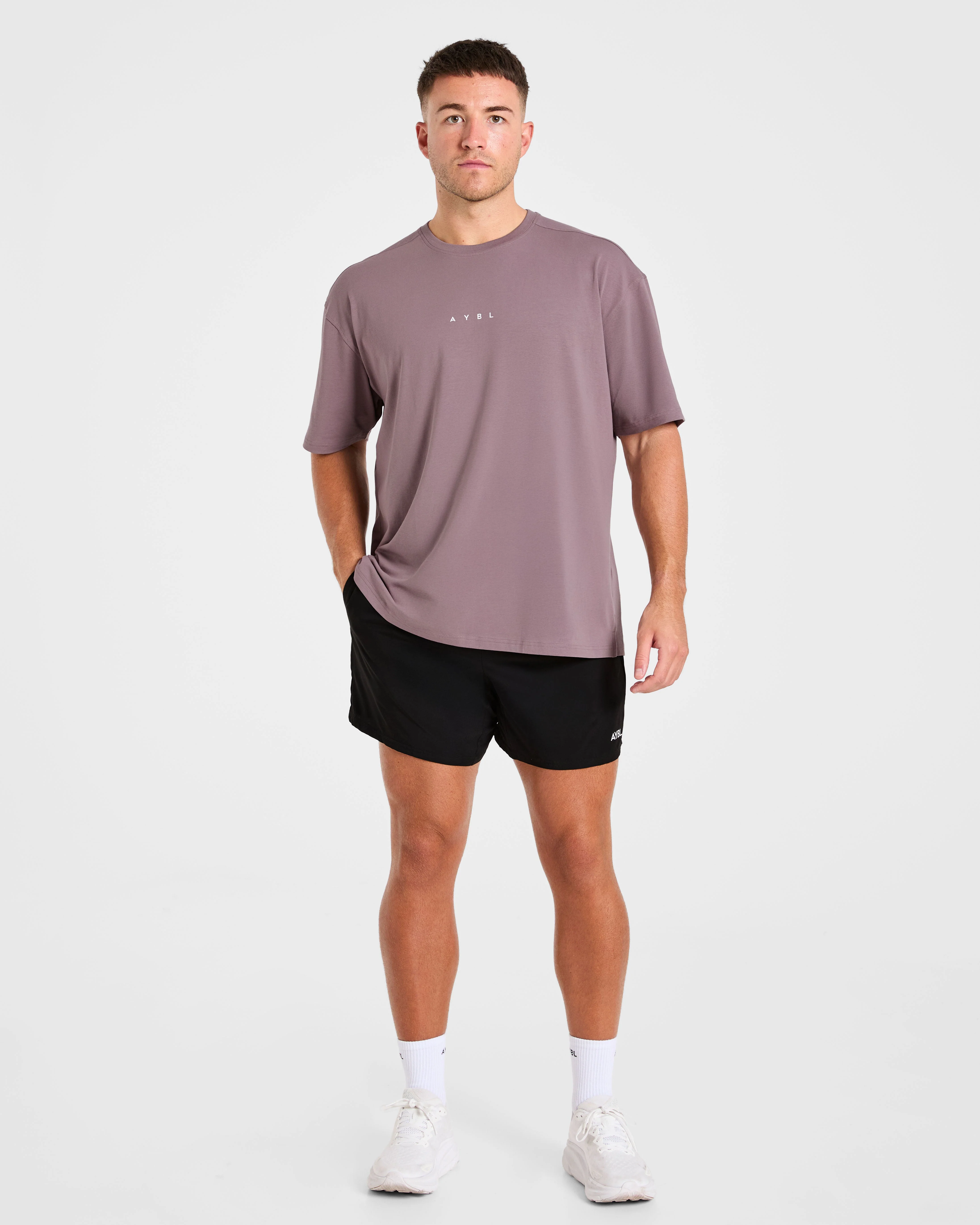 Force Oversized T Shirt - Heavy Purple - Image 3
