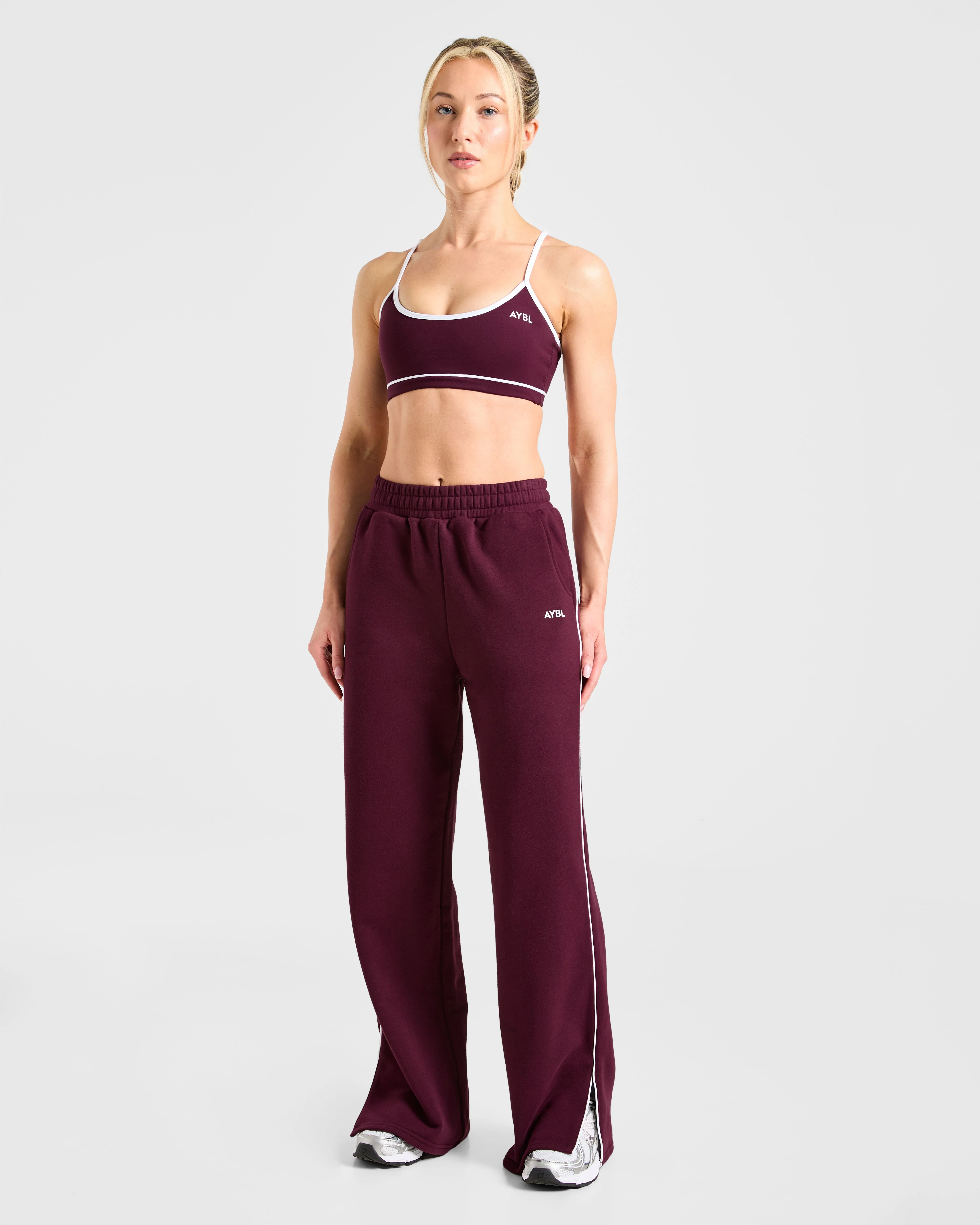 Form Straight Leg Joggers - Deep Mulberry - Image 3
