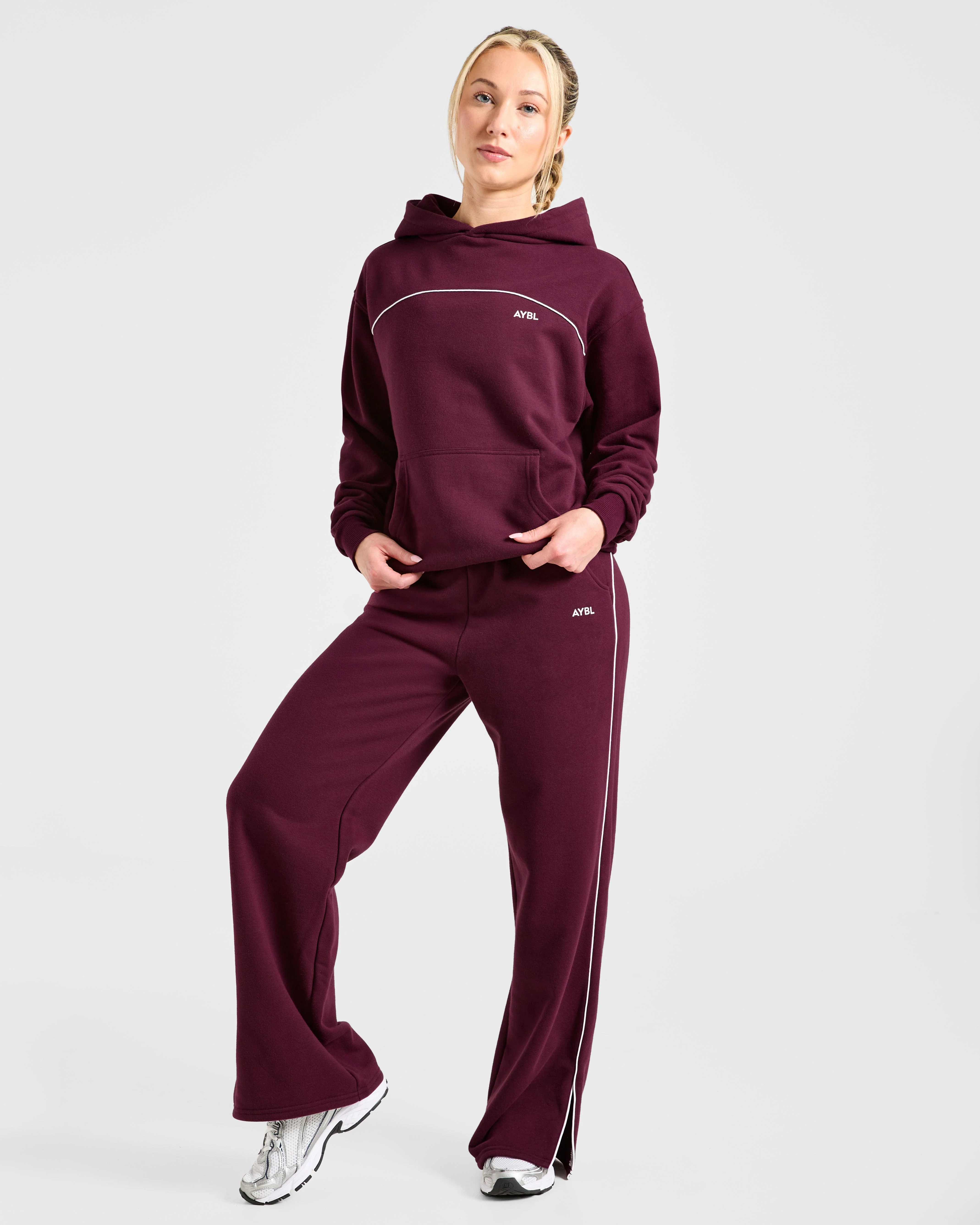 Form Straight Leg Joggers - Deep Mulberry - Image 8