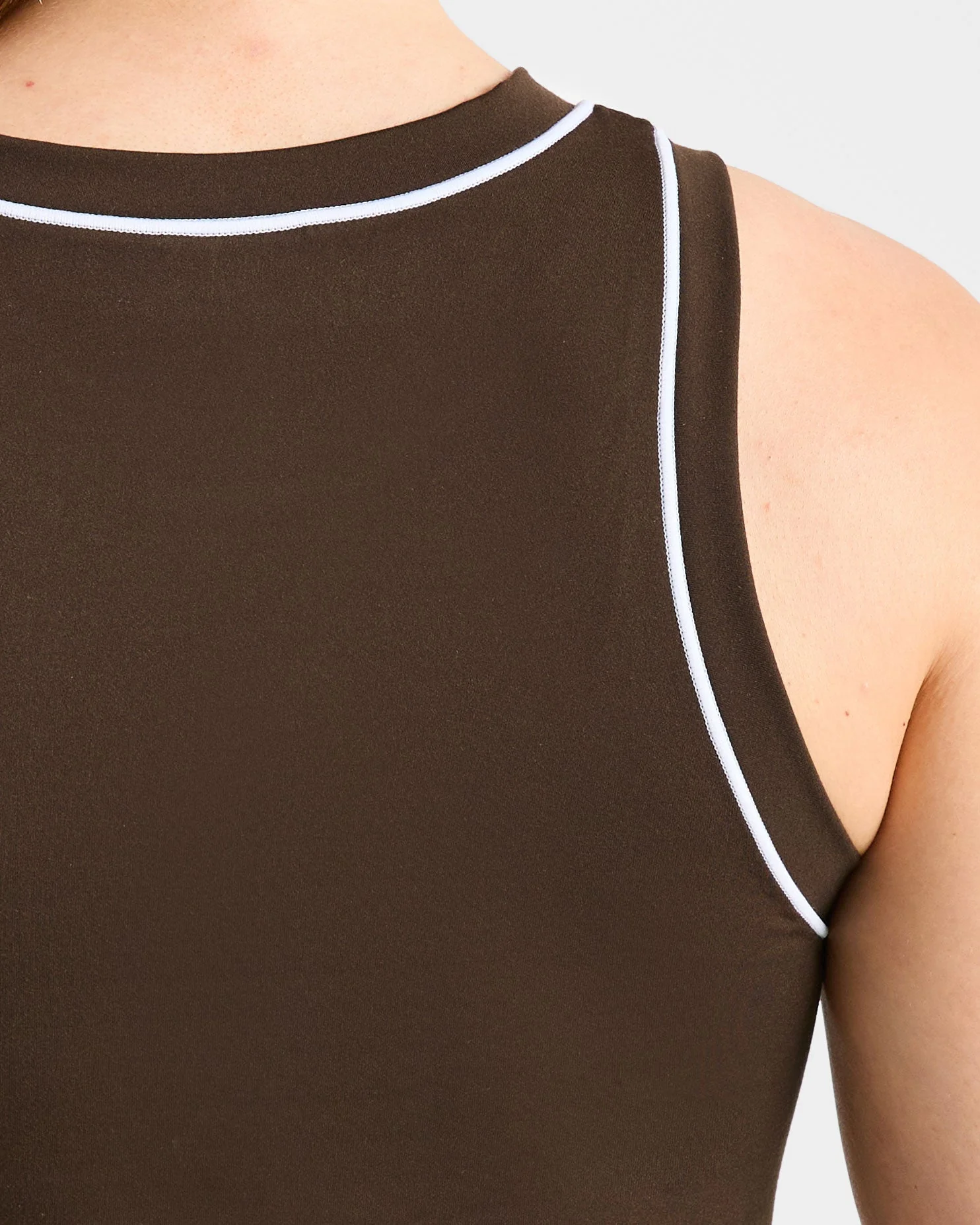 Form Tank Top - Coffee Bean - Image 6