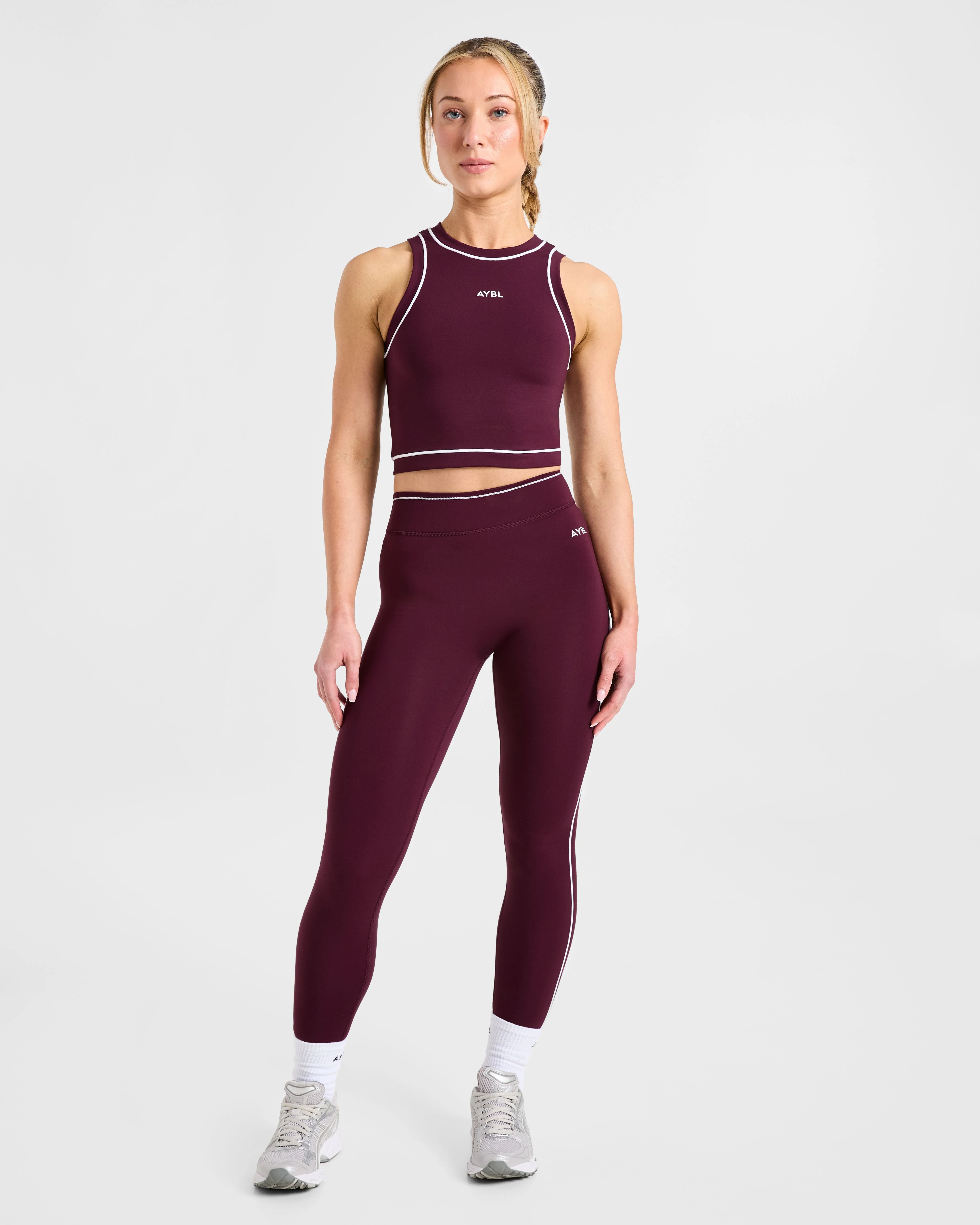Form Tank Top - Deep Mulberry - Image 3
