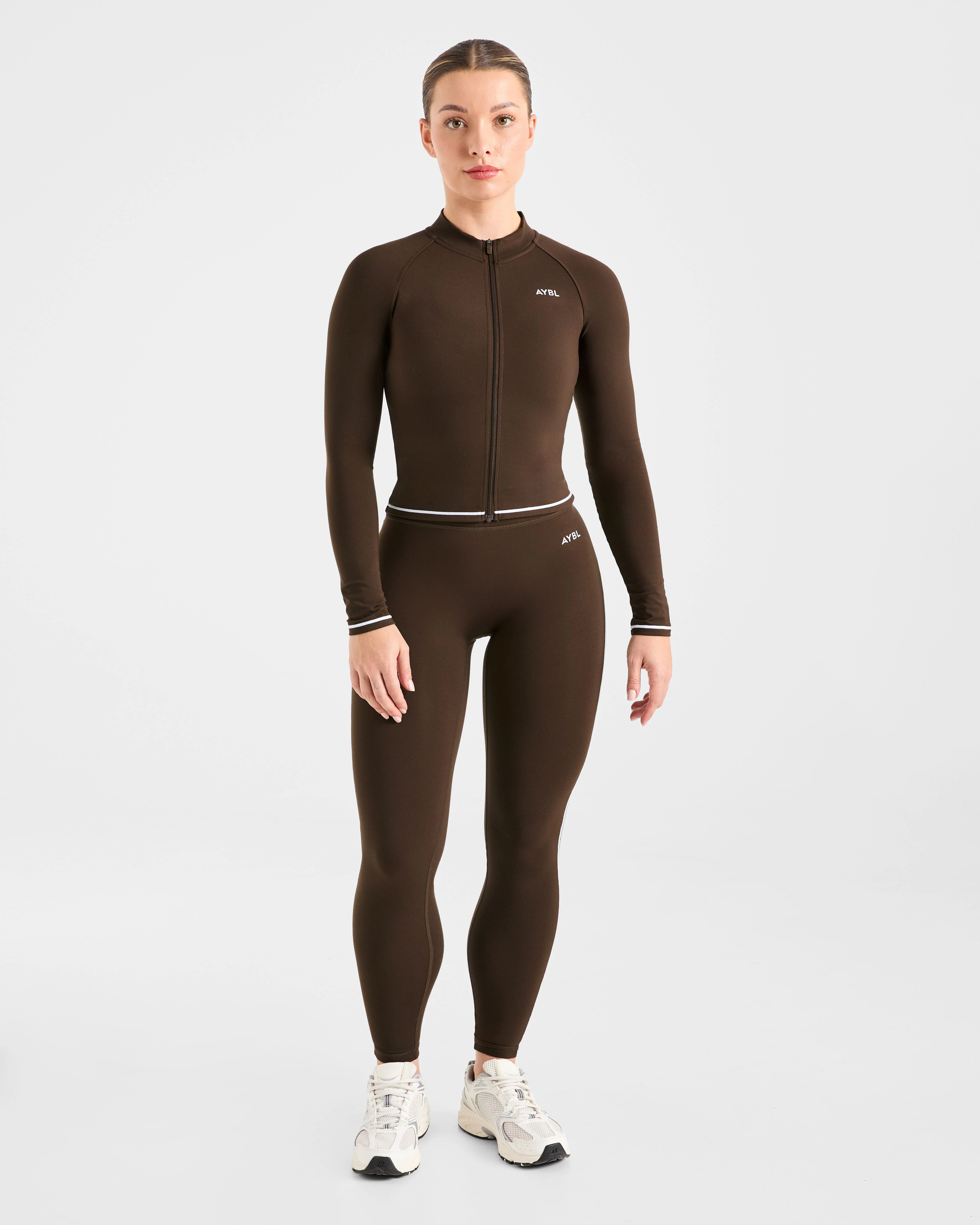 Form Zip Up Jacket - Coffee Bean - Image 3