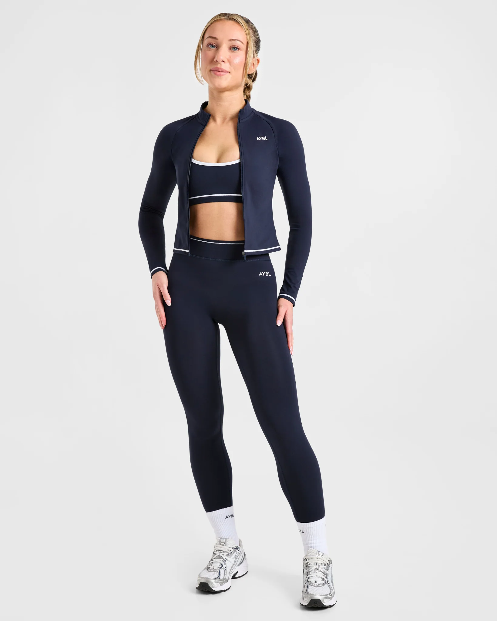 Form Zip Up Jacket - Muted Navy - Image 8