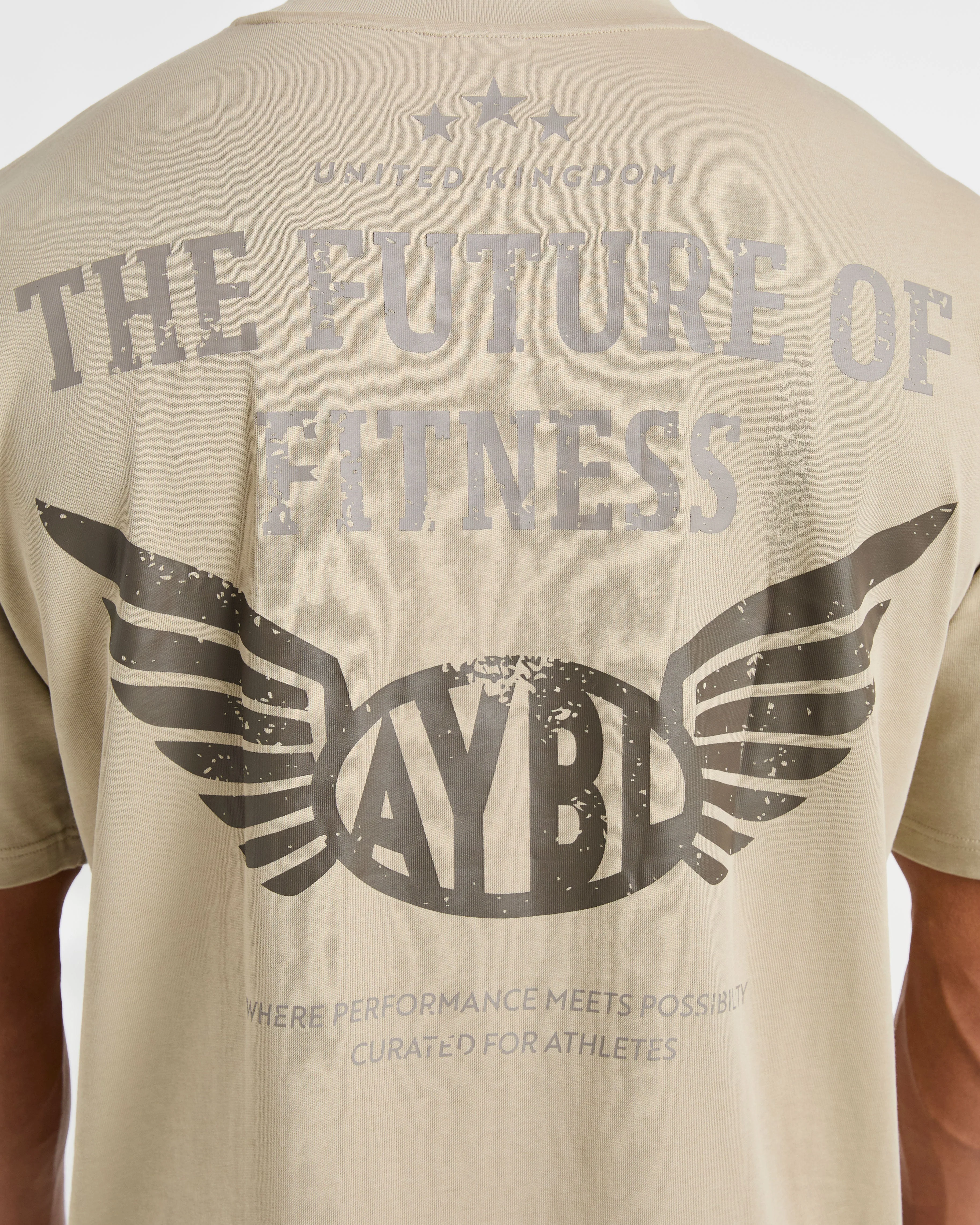 Future Fitness Oversized T Shirt - Dusty Sand - Image 6