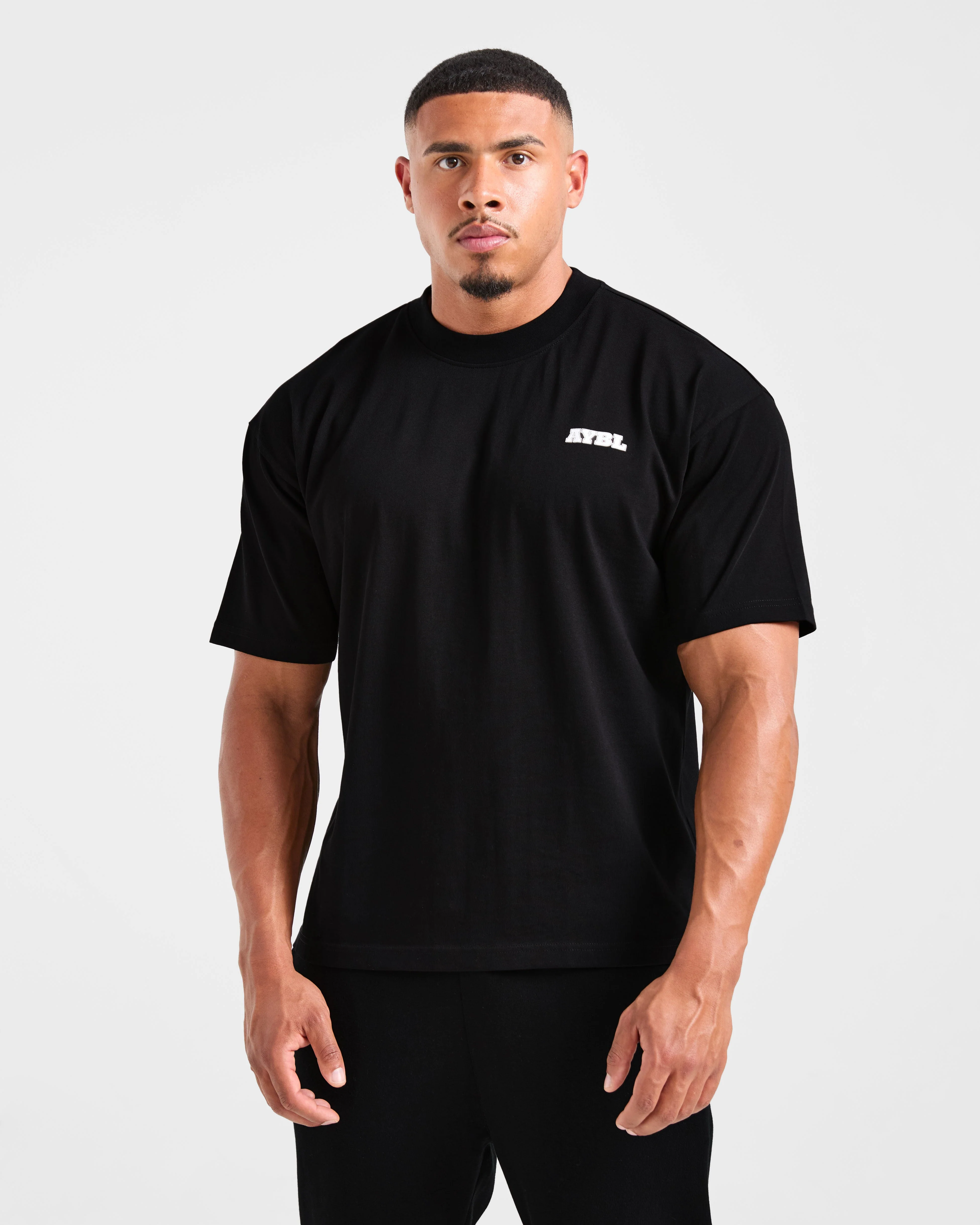 Global Oversized T Shirt - Black/Red - Image 2