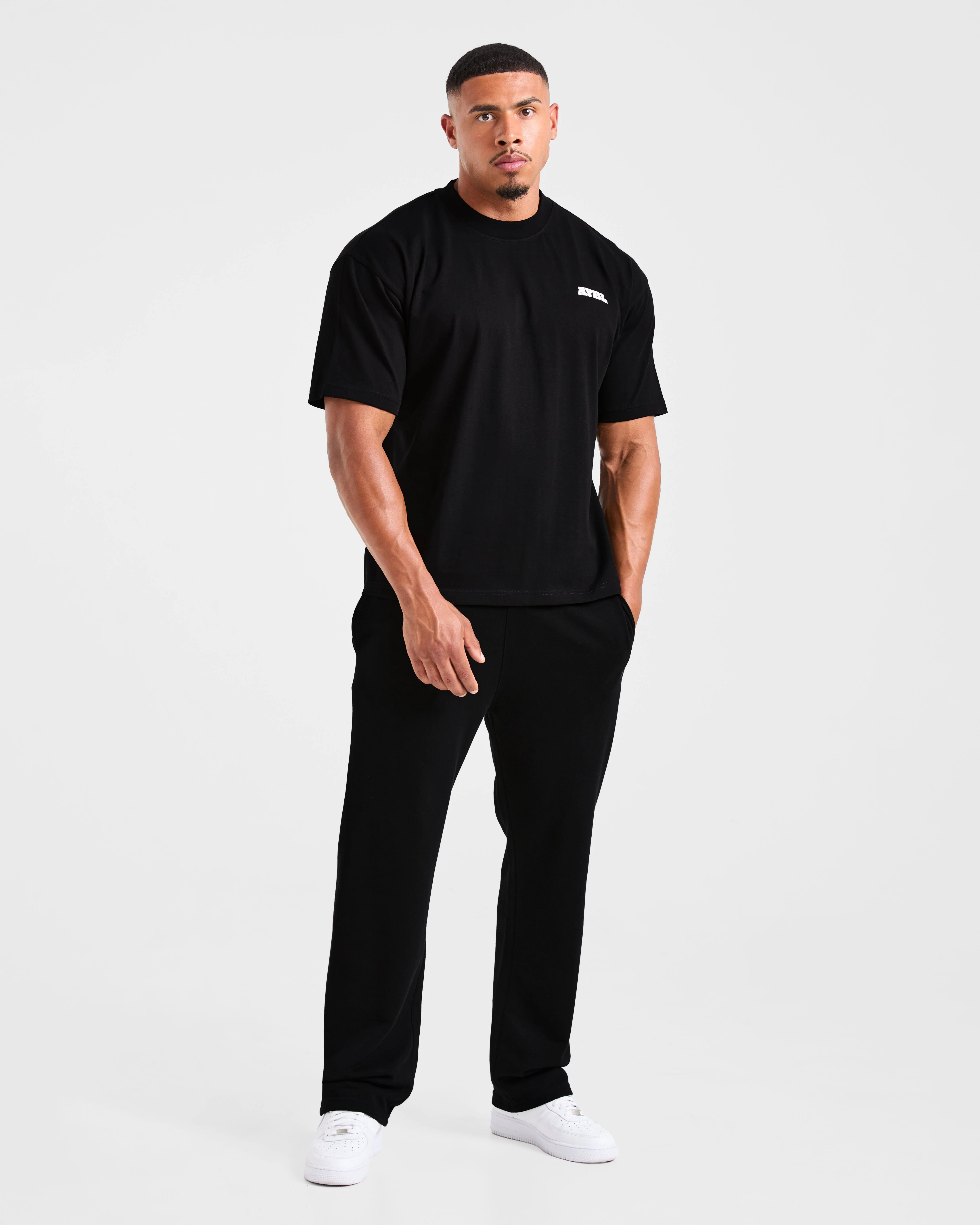 Global Oversized T Shirt - Black/Red - Image 3
