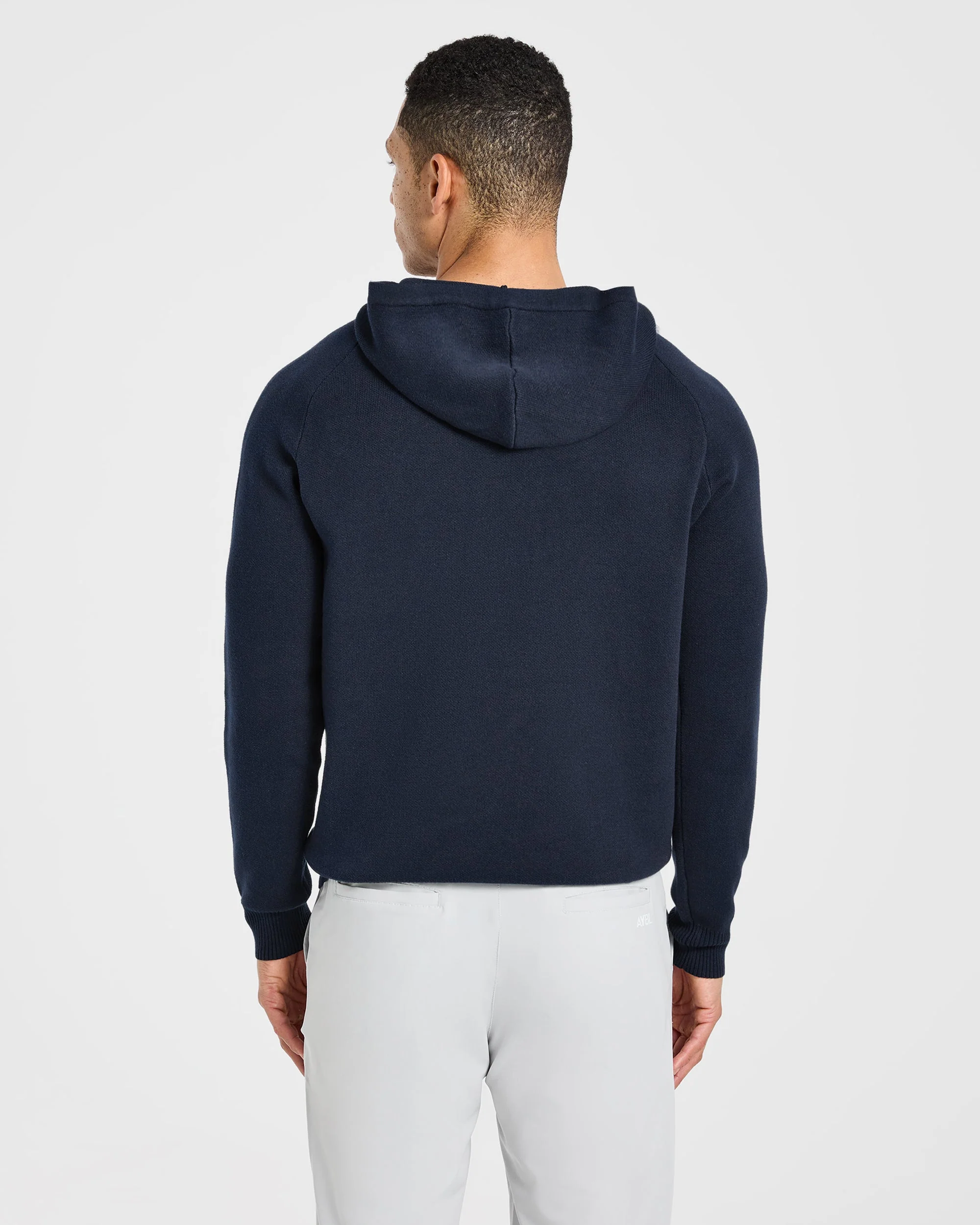 Golf Club Knitted Hoodie - Navy - Image 2
