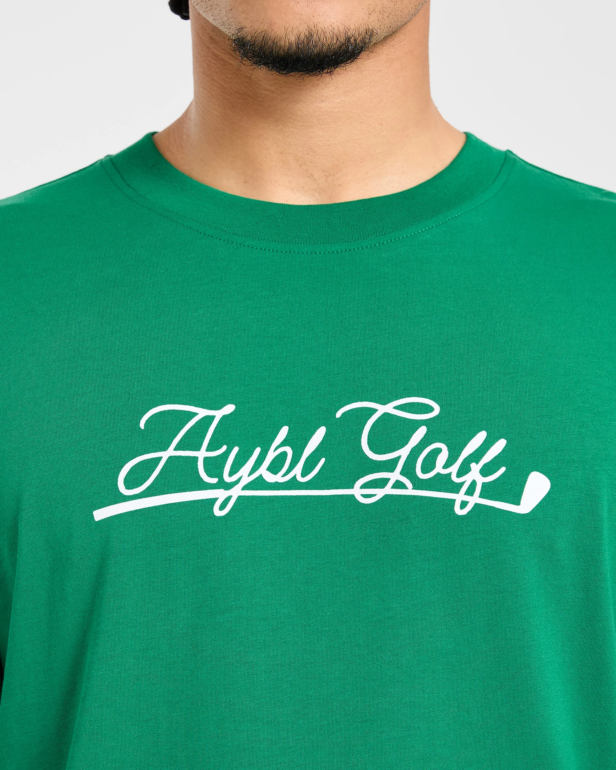 Golf Club T Shirt - Rye Green/Cream - Image 5