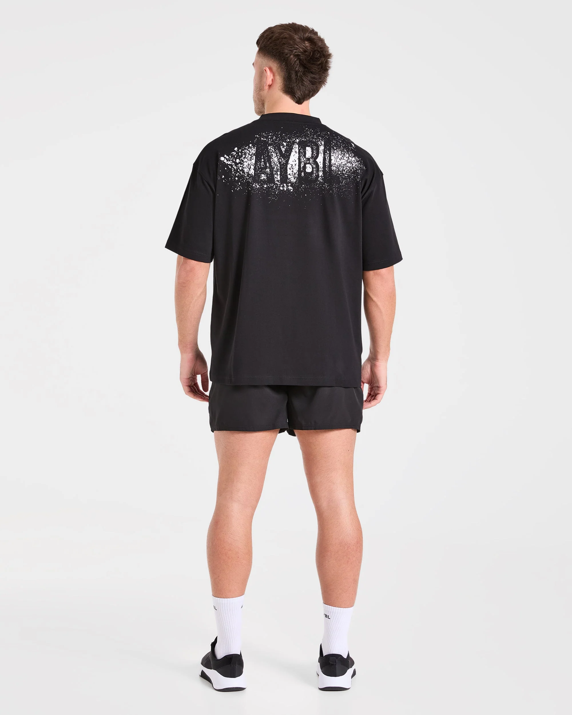 Gym Chalk Oversized T Shirt - Black - Image 4