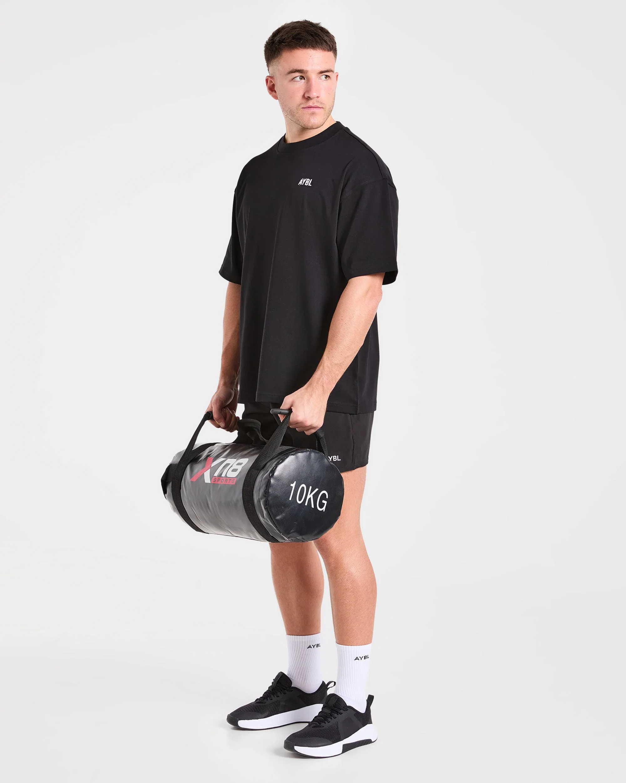 Gym Chalk Oversized T Shirt - Black - Image 7
