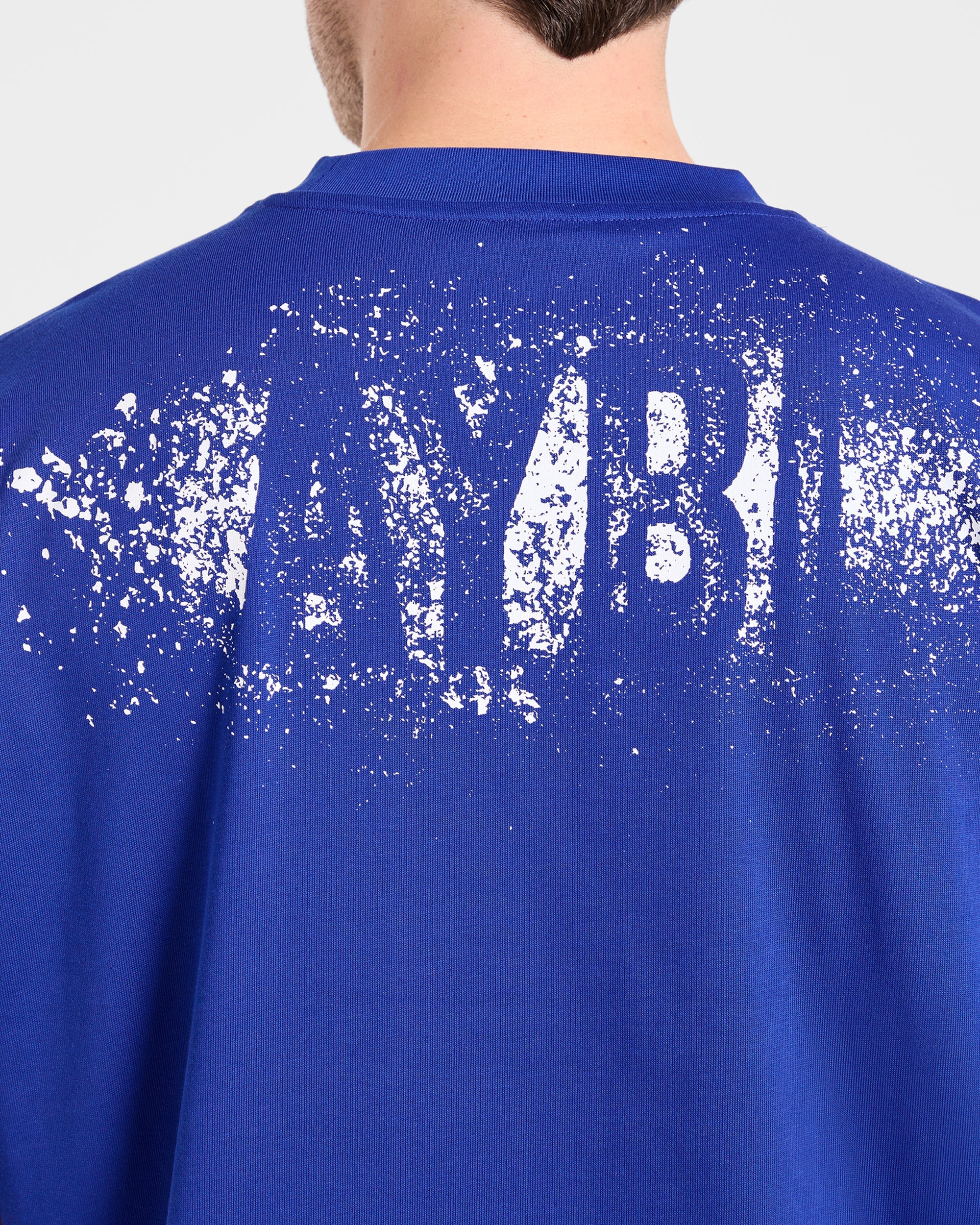 Gym Chalk Oversized T Shirt - Cobalt Blue - Image 5