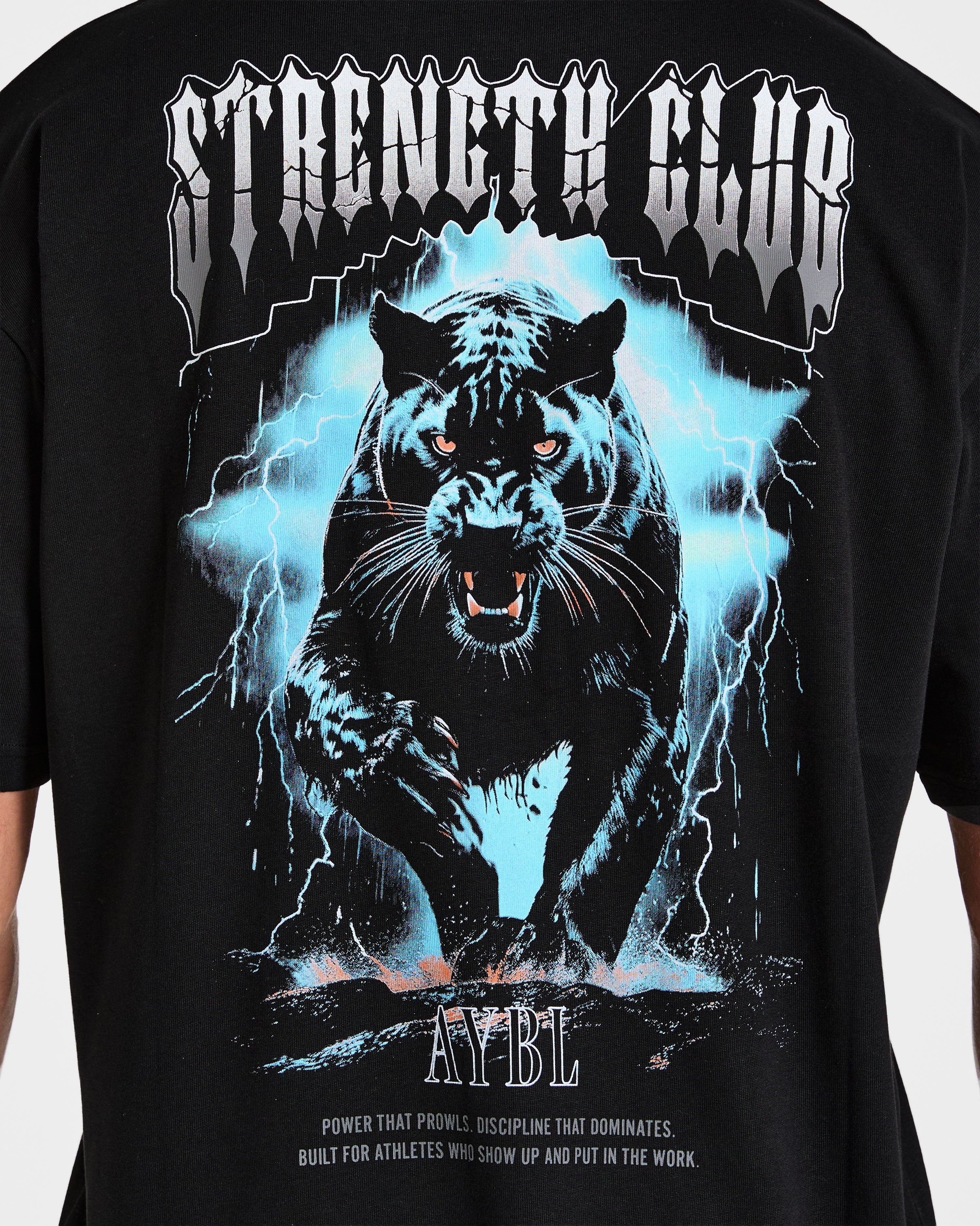 Hunt Your Goals Oversized T Shirt - Black - Image 6