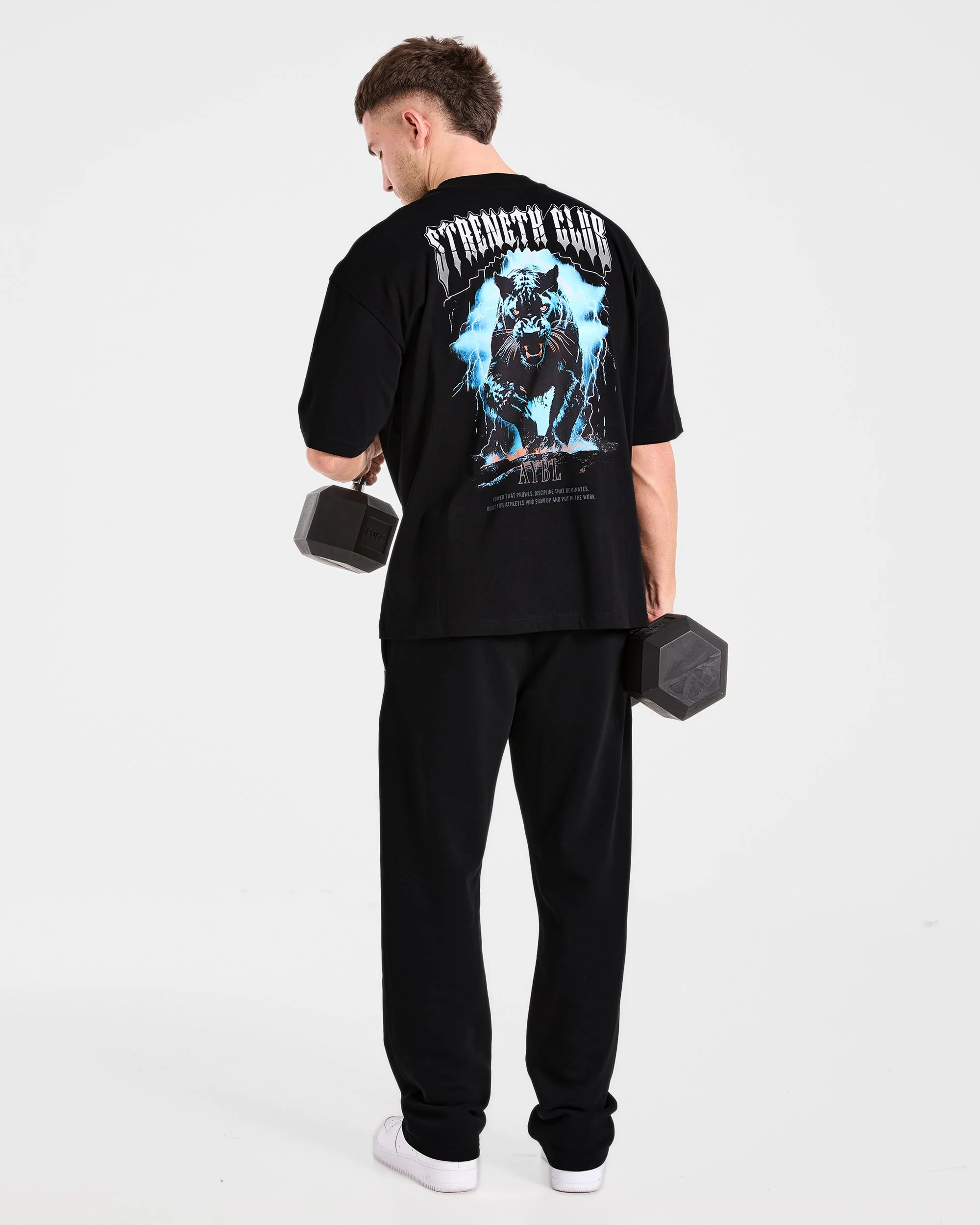 Hunt Your Goals Oversized T Shirt - Black - Image 8