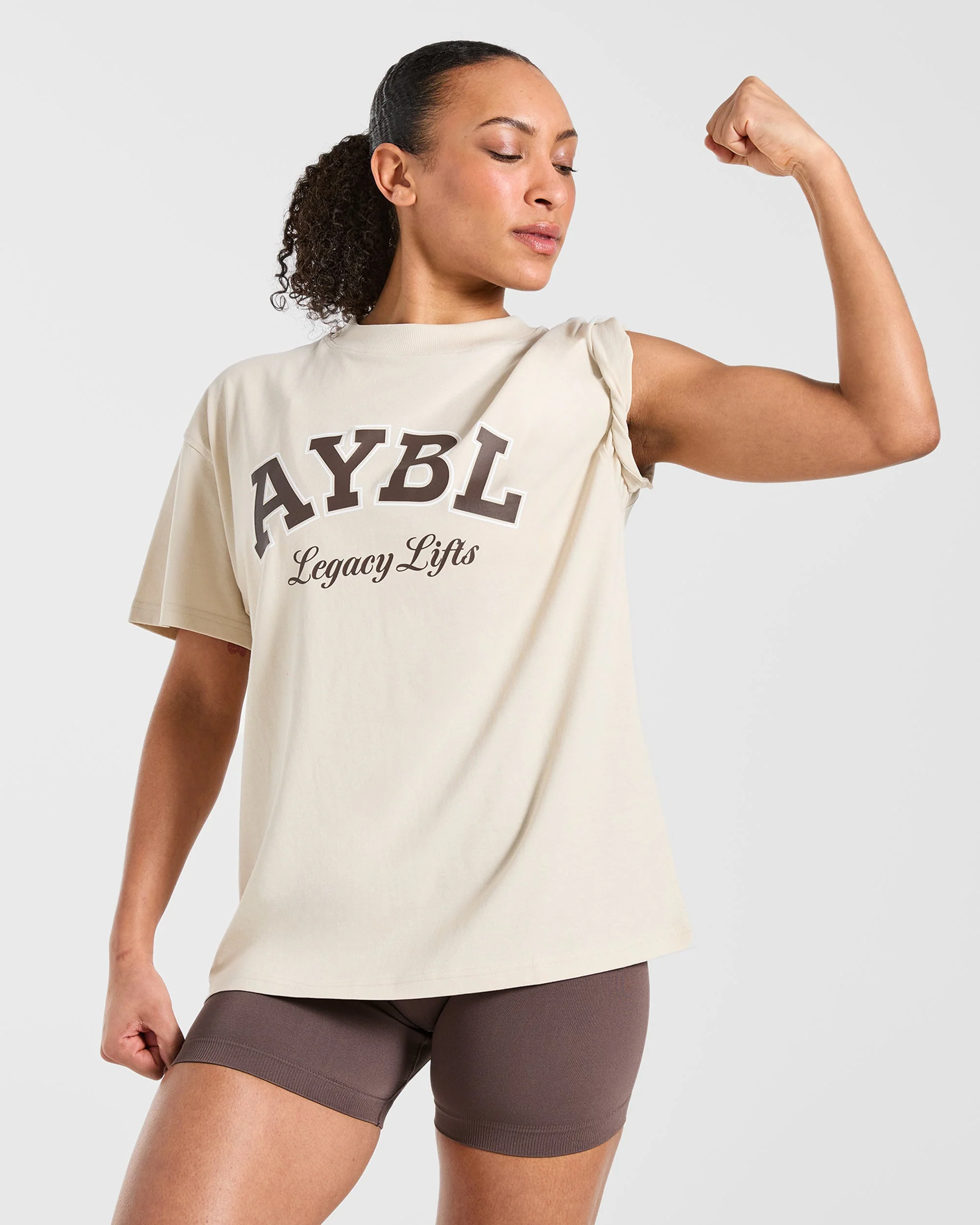 Legacy Lifts Oversized T Shirt - Beige - Image 7