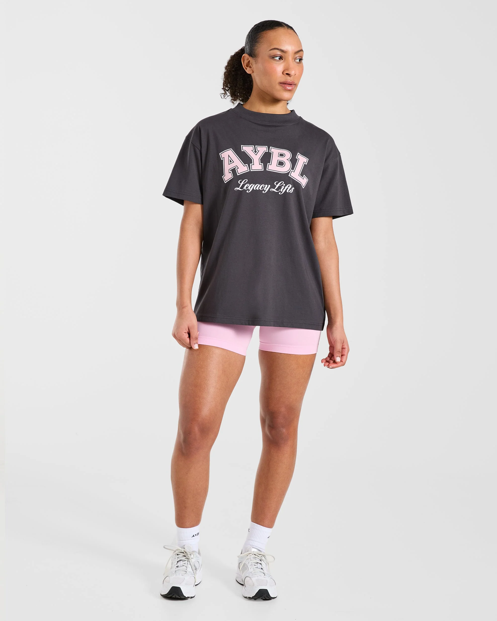 Legacy Lifts Oversized T Shirt - Charcoal - Image 3