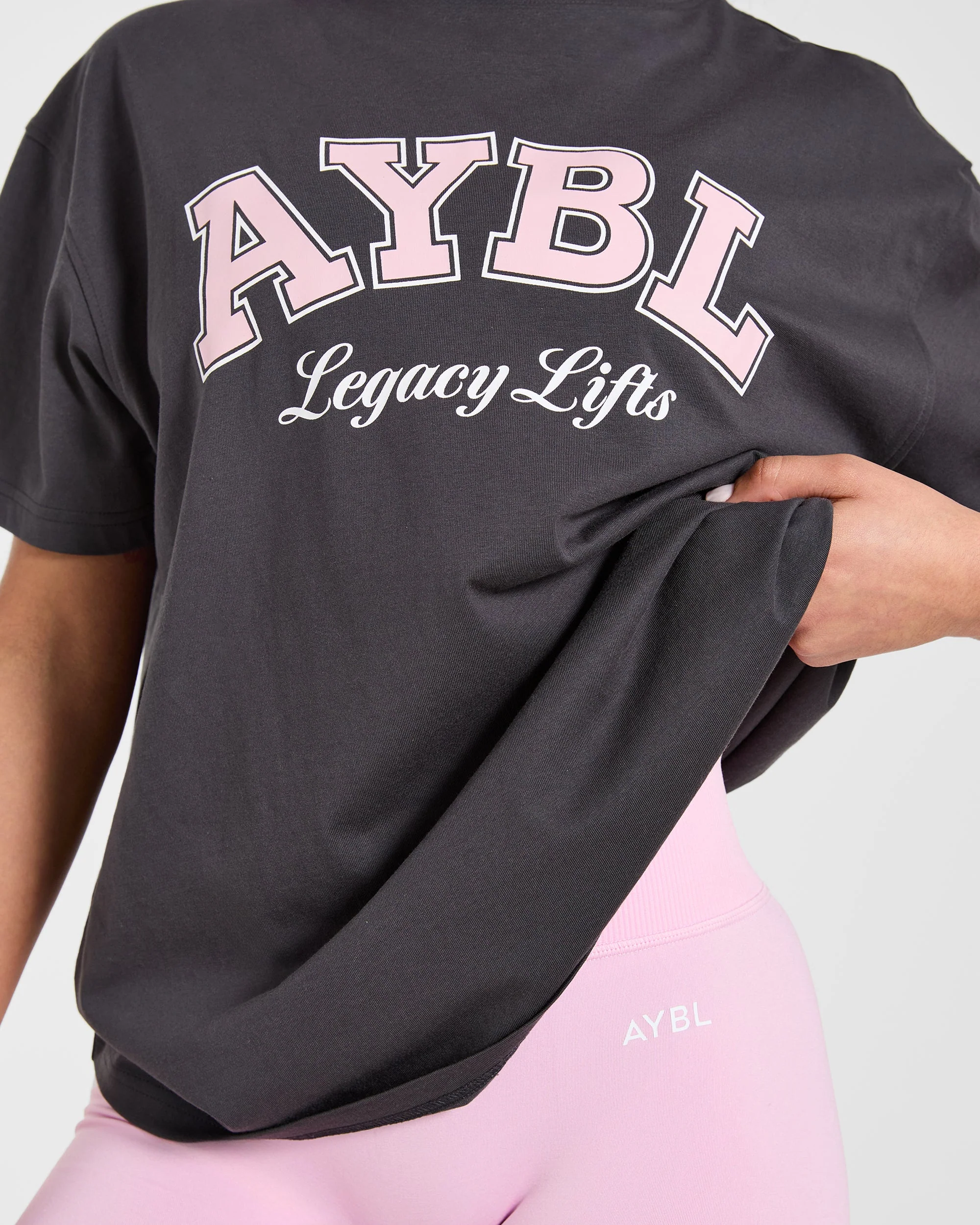 Legacy Lifts Oversized T Shirt - Charcoal - Image 6