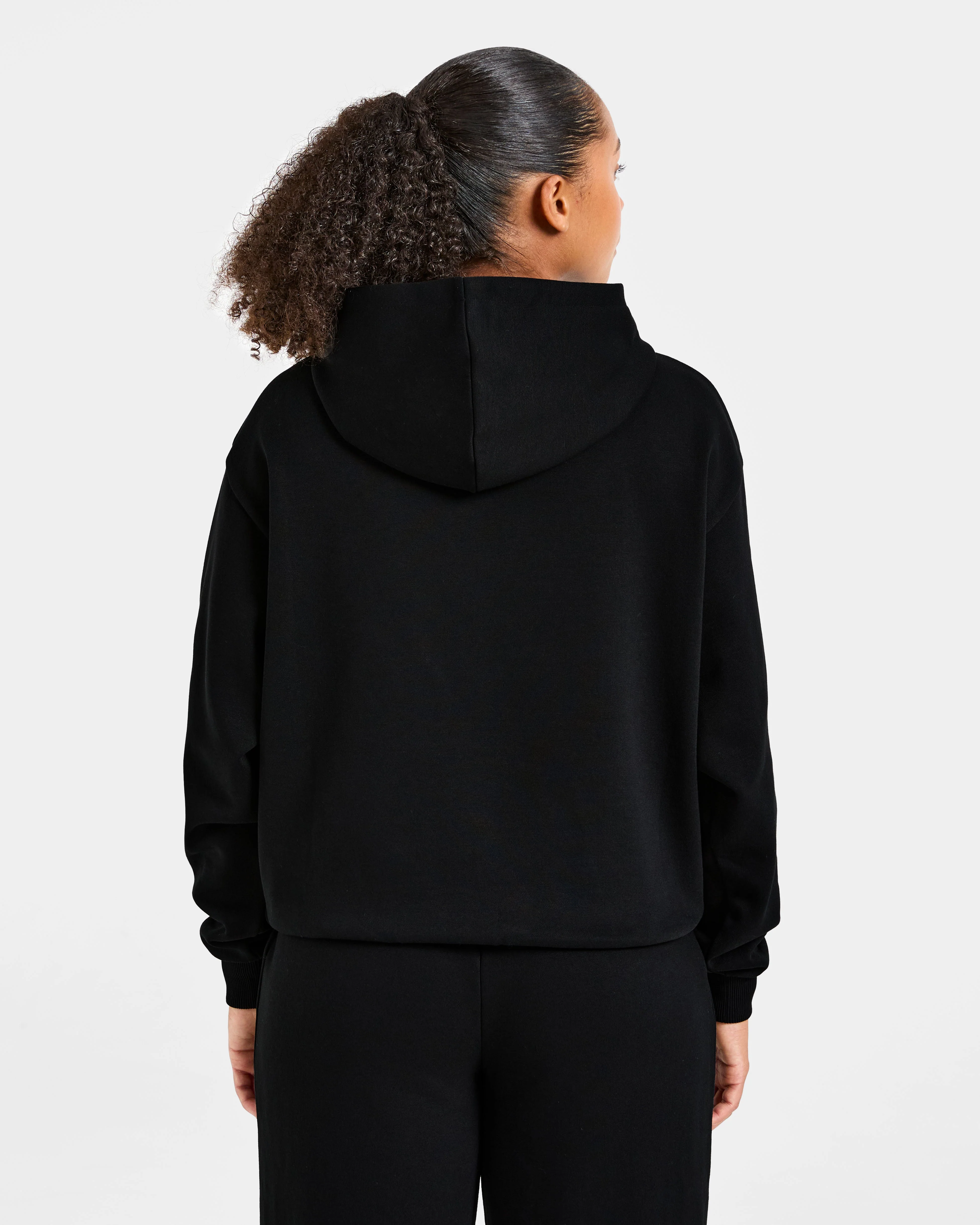 Lifestyle Oversized Hoodie - Black - Image 2