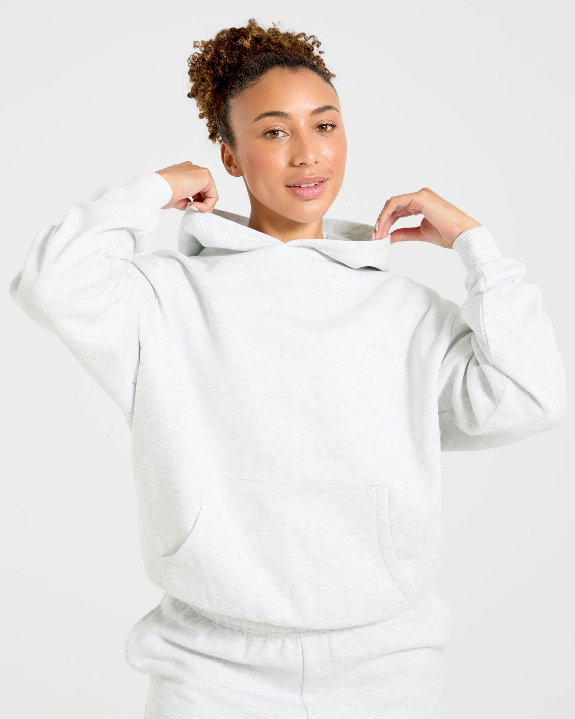 Lifestyle Oversized Hoodie - Heather Grey - Image 8
