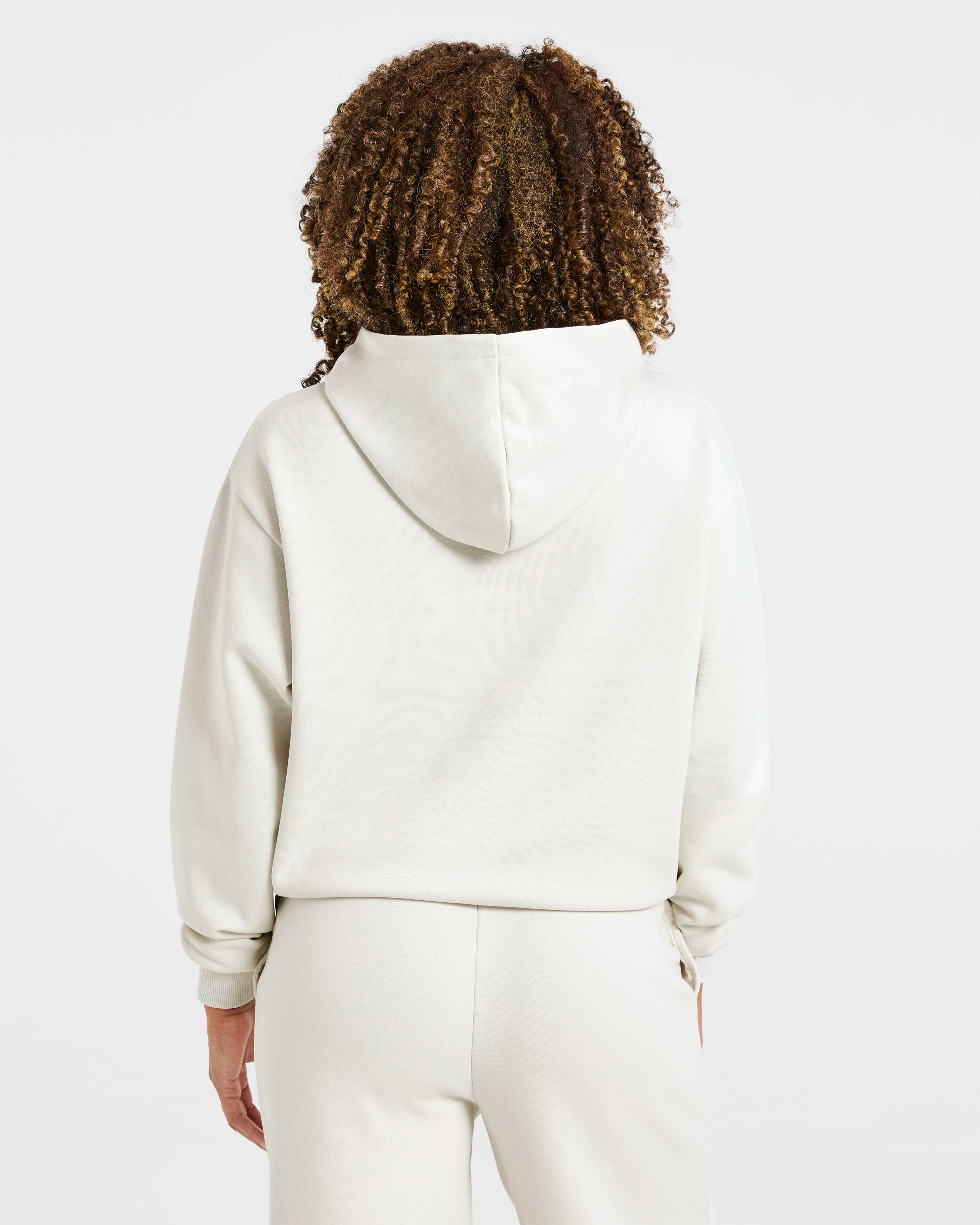Lifestyle Oversized Hoodie - Off White - Image 2
