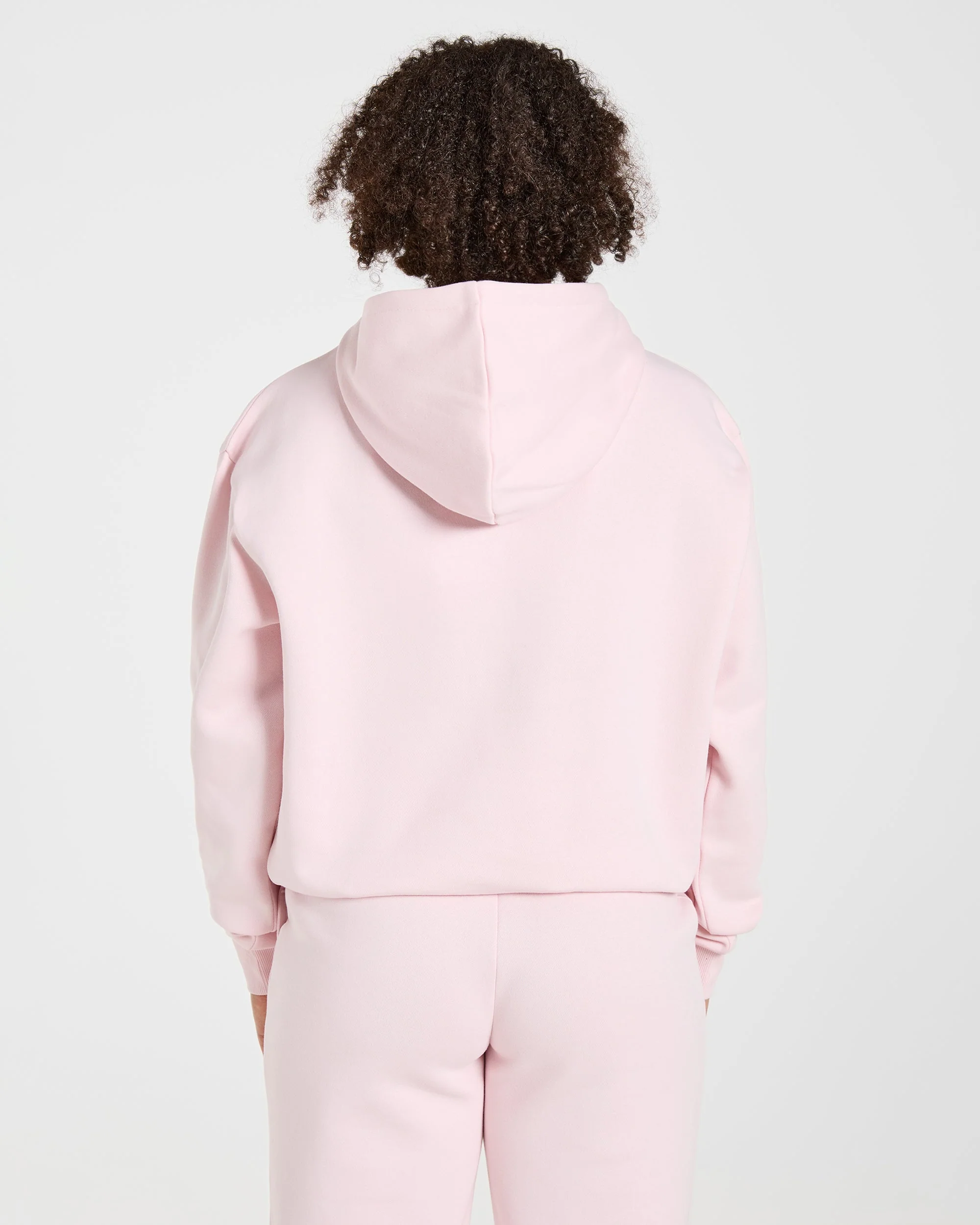 Lifestyle Oversized Hoodie - Pastel Pink - Image 2