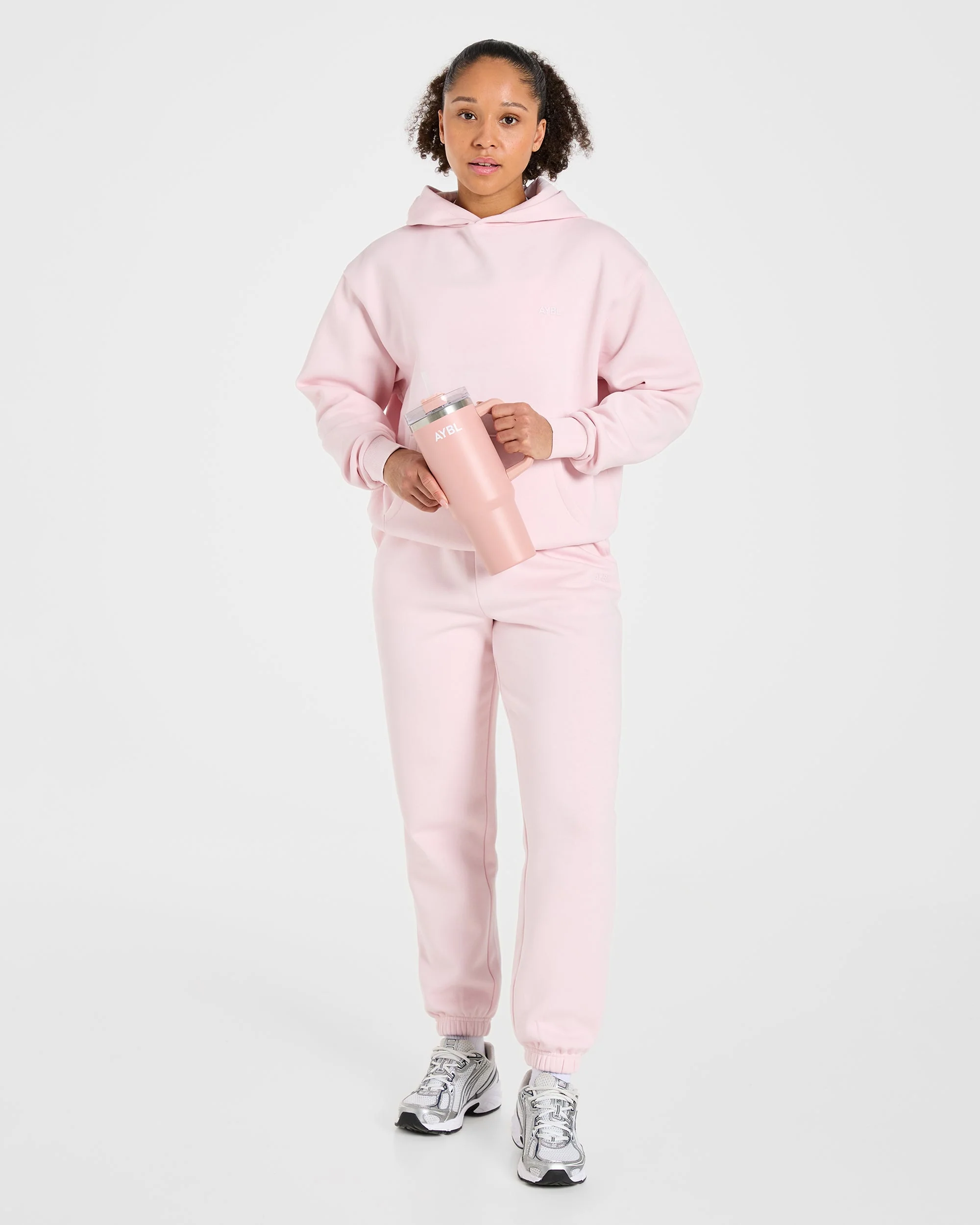 Lifestyle Oversized Hoodie - Pastel Pink - Image 7