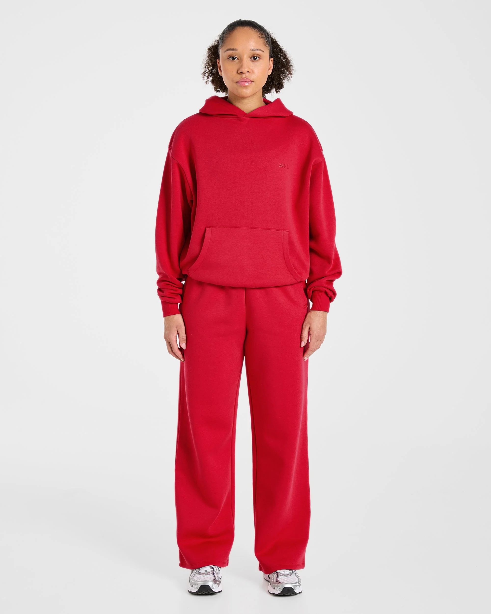 Lifestyle Oversized Hoodie - Red - Image 3